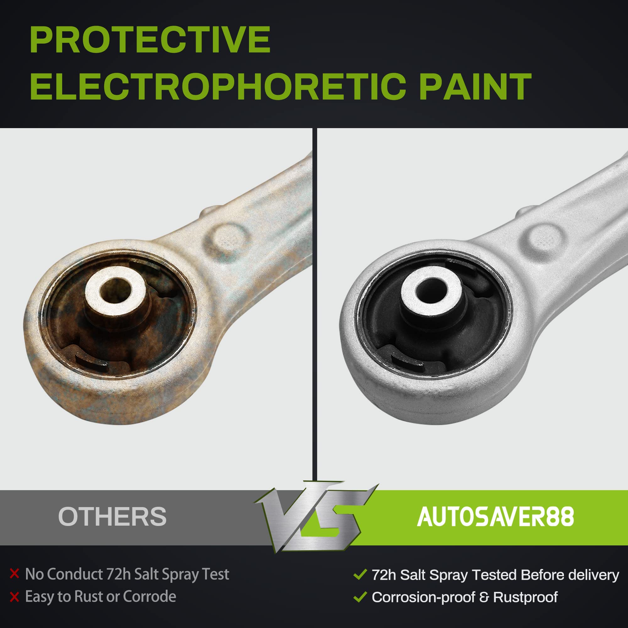 Autosaver88 Front Control Arm Kit Compatible With 2005-2010 Odyssey