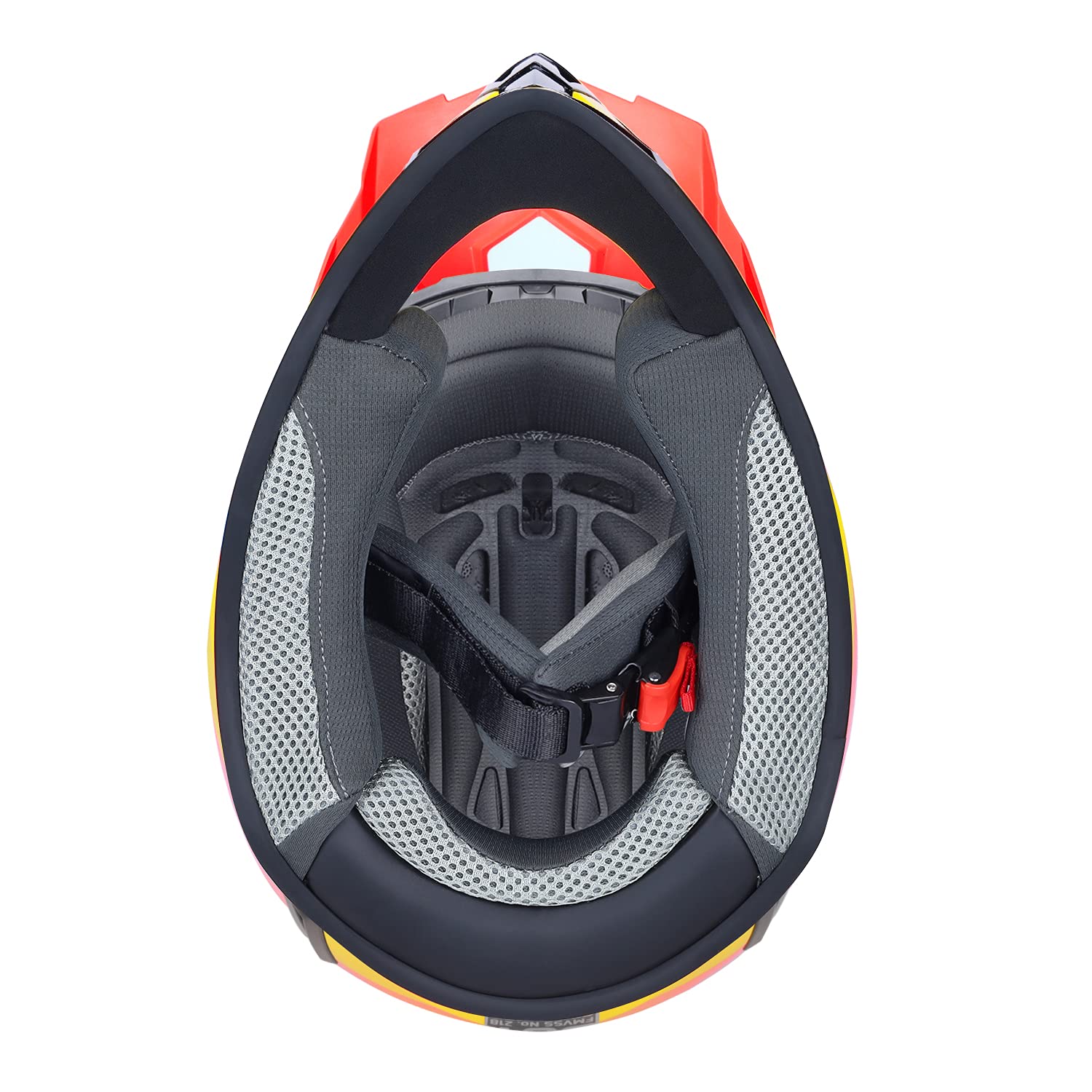 Glx Gx623 Youth Atv/Dirt Bike Helmet Combo - Retro Yellow, Small - Dot