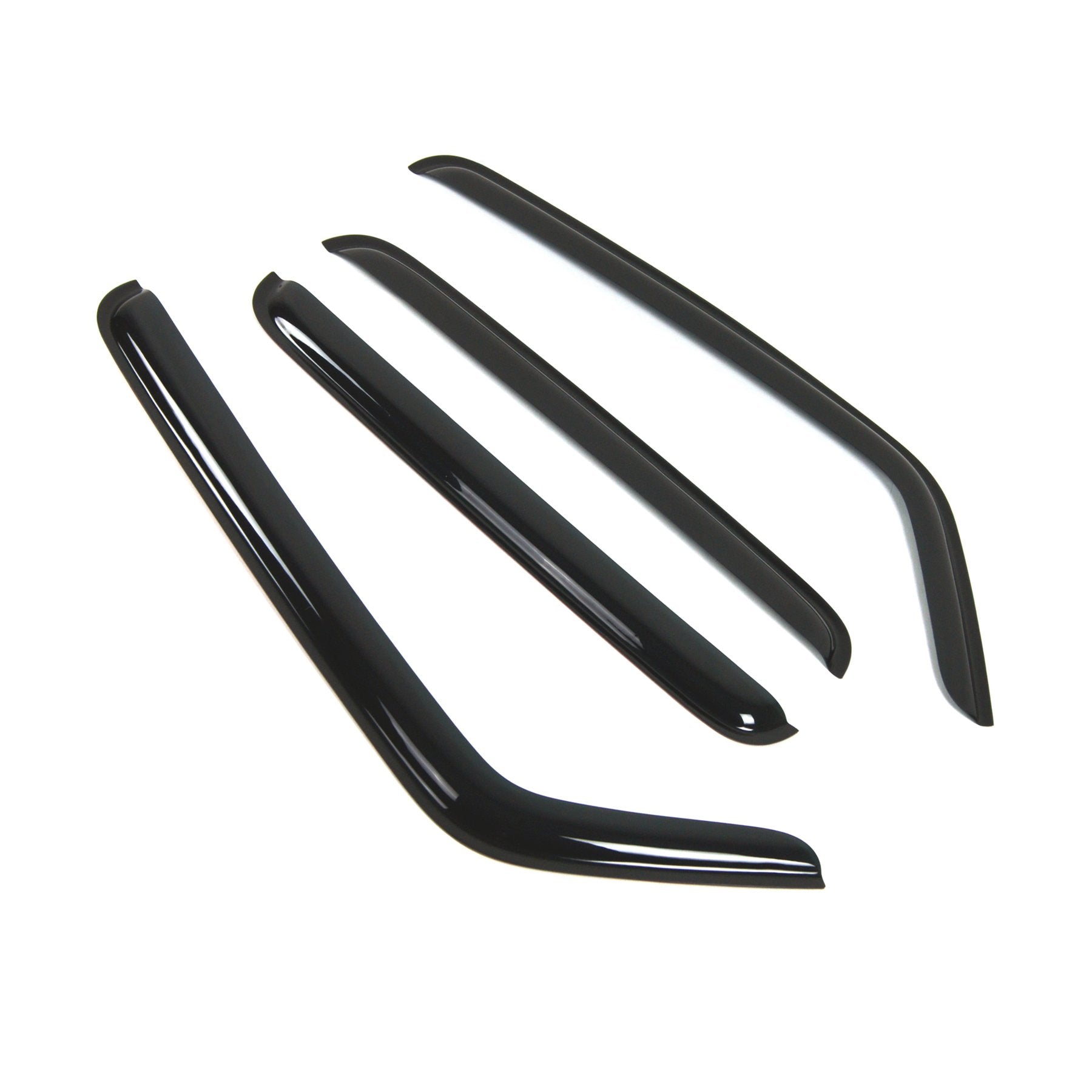 Tuningpros Outside Mount Window Vent Visors Rain Guards Compatible With Hummer H3 H3T 2006-2010 | Side Window Wind Deflectors Ra