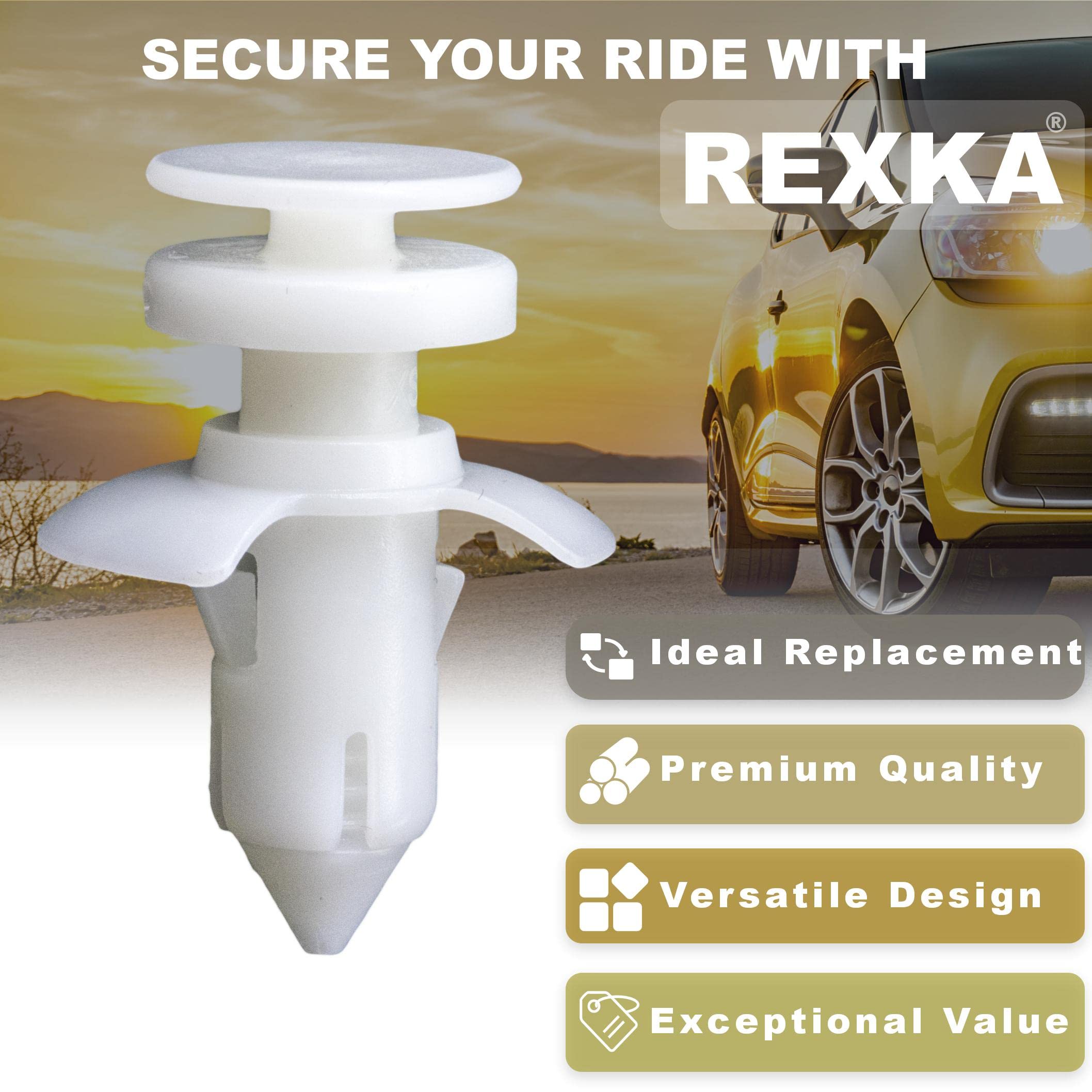 Rexka 20Pcs Door Lower Trim Panel Clips For Ford W704958-S300 Excursion Lincoln Town Car