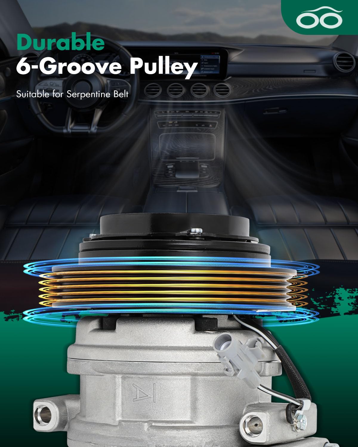 Scitoo Ac Compressor Fit For T-Oyota 4Runner 3.4L 1996 1997 1998 1999 2000 2001 2002