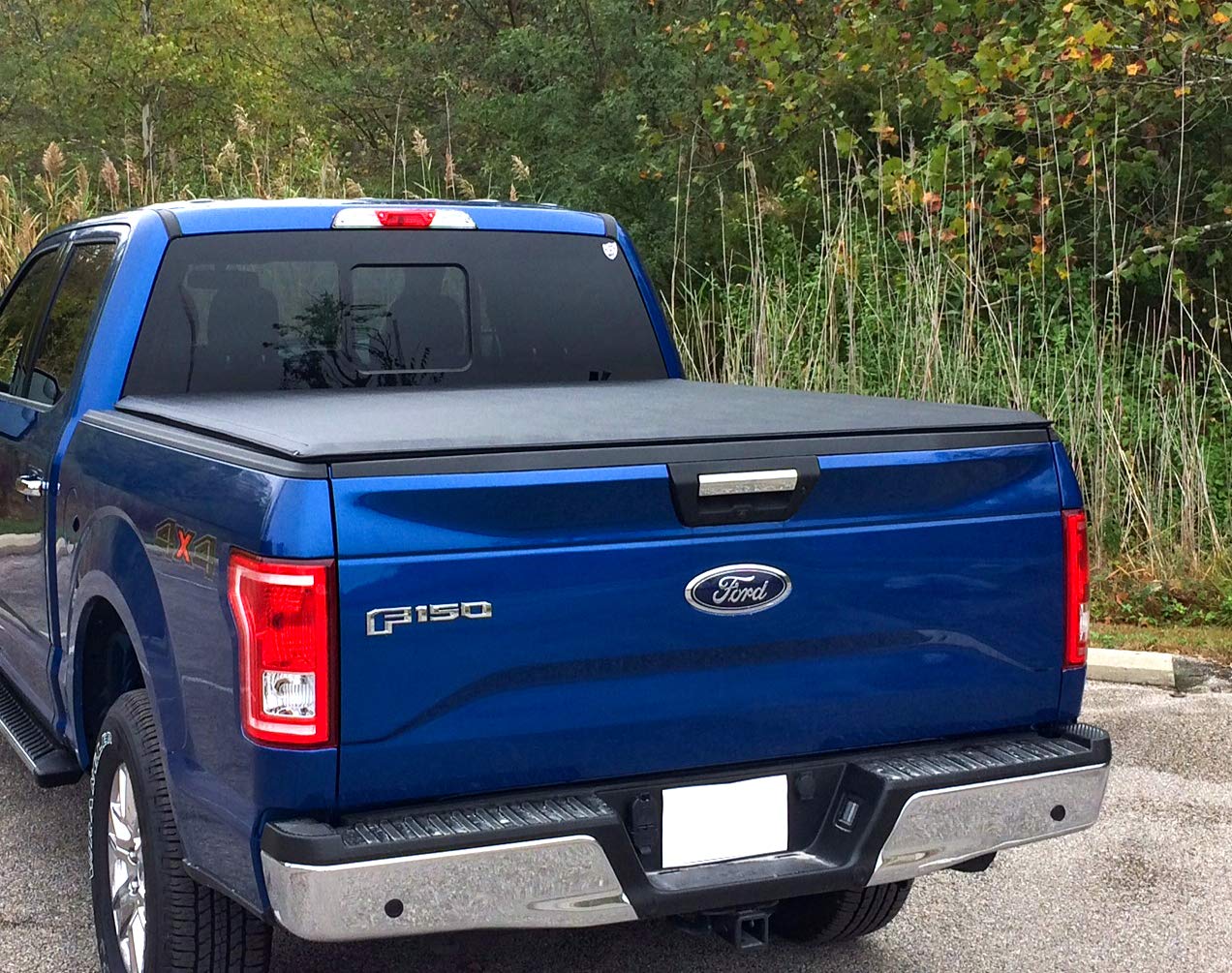 Maxmate Soft Roll-Up Truck Bed Tonneau Cover Compatible With 2015-2020 Ford F-150 | 5.5' (67'') Bed | Tcf169029