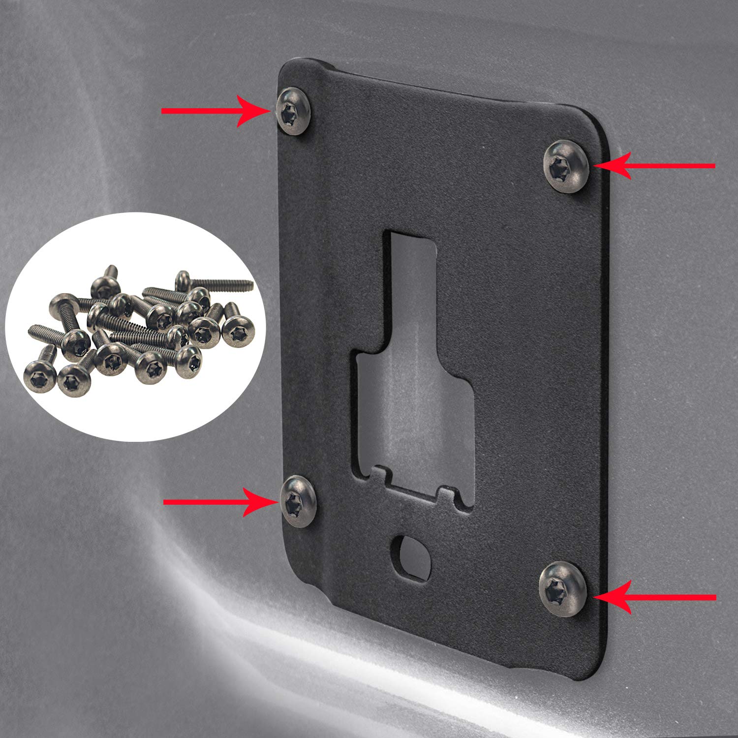 MOEBULB 16pcs/Set Anti-Theft Screws Replace of Ford FL3Z-9928408-AB Truck Bed Cargo Tie Down Brackets for Ford 2015-2018 F150 f2