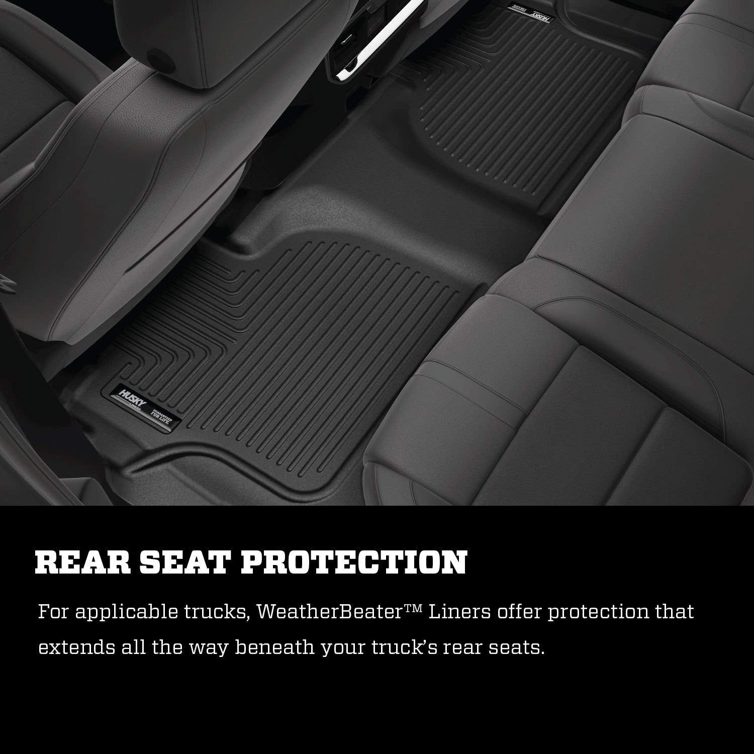 Husky Liners - Weatherbeater | Fits 2011 - 2014 Ford Explorer - Front & 2Nd Row Liner - Black, 3 Pc. | 98761