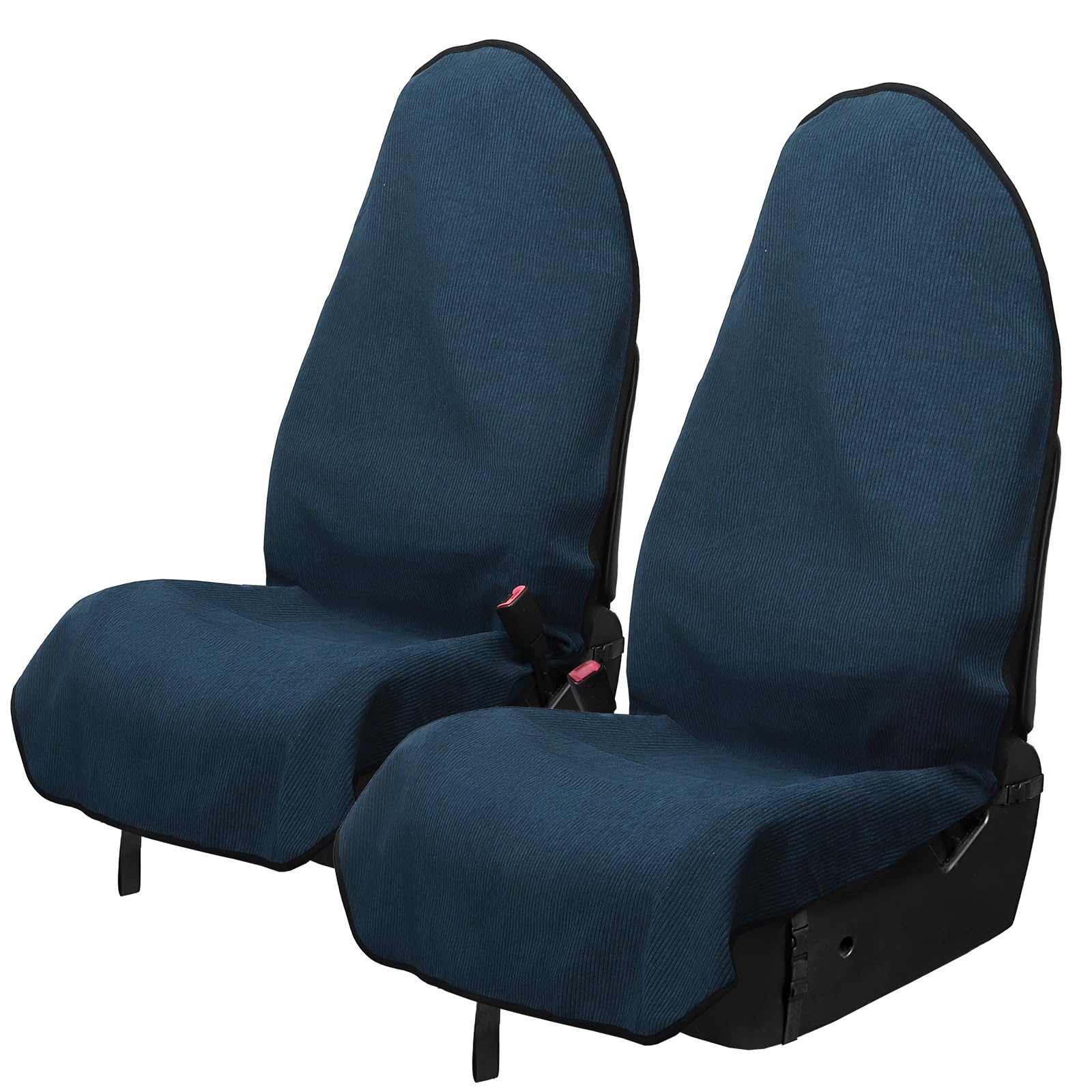 Universal Automotive Waterproof Seat Cover For Cars - Blue Car Seats Protector Set Fit For Vechicles Honda Tesla Ford Toyota - S
