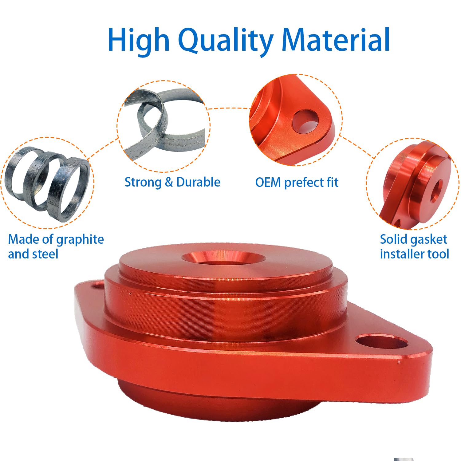 Biglknm 2Pcs Tapered Gaskets & 1Pcs Red Gaskets Seal Installer Tool For 1984-2023 Big Twin Touring Sportster Softail Dyna