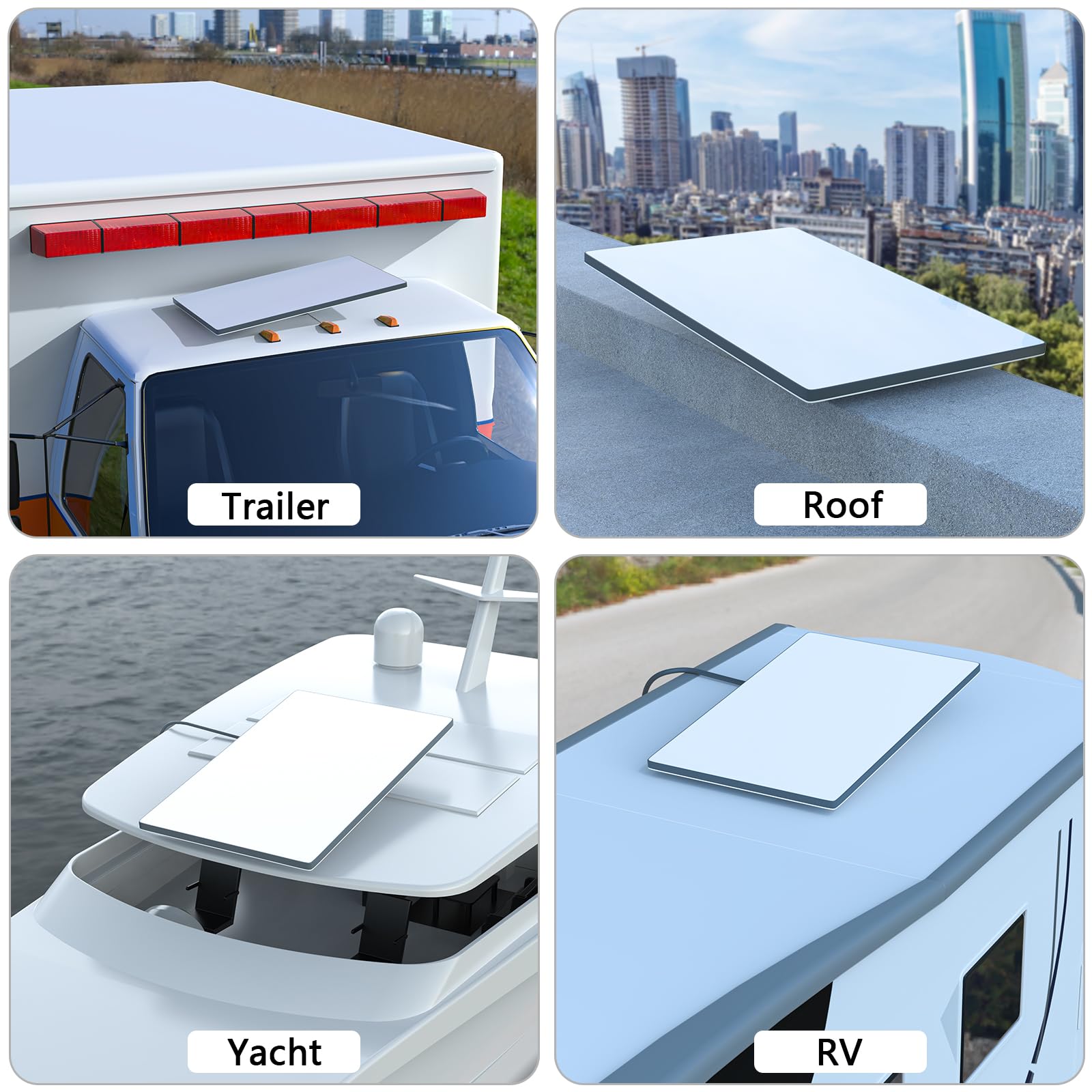 Starlink Gen 3 Mobility Mount, Starllink Gen 3 RV Mount,Anti-Theft Standard V3 Mounting Kit for Car Roof Flat Mounts RV Trailer