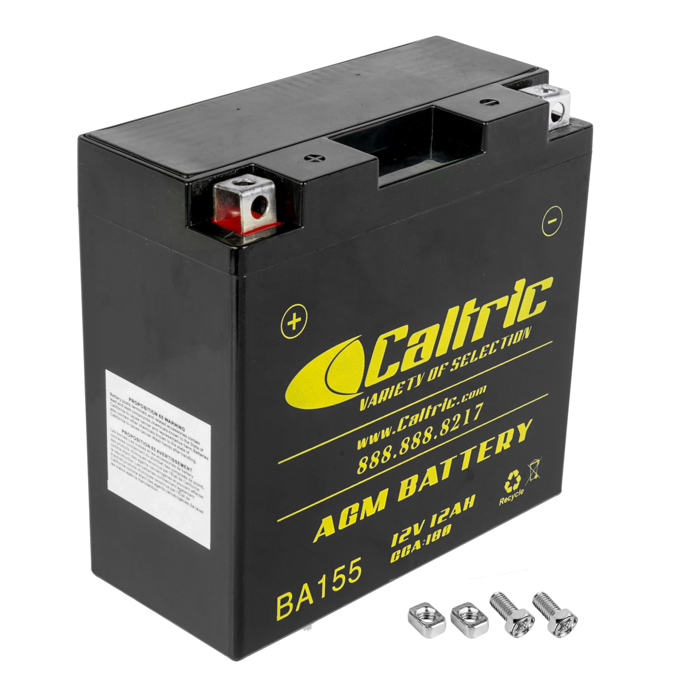 Caltric Agm Battery Compatible with Yamaha Xvs1100At V-Star 1100 Silverado 2003-2009