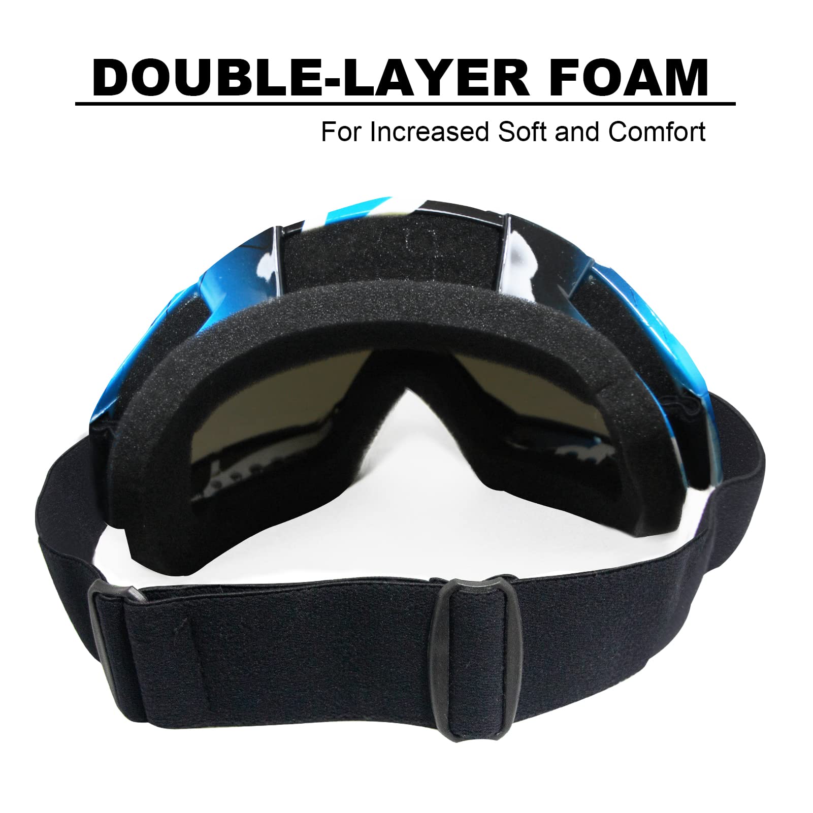 Copvner Motorcycle Goggles Atv Dirt Bike For Men Motocross Riding Goggles Uv400 Otg Offroad Goggle Mx Helmet Racing Four Wheeler