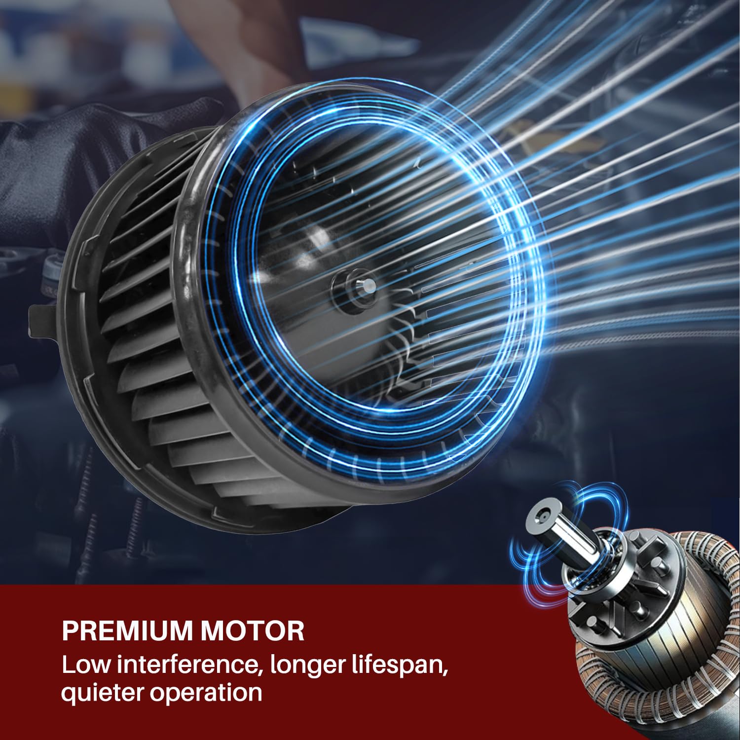 Aspligo 700164 Ac Heater Blower Motor Fit For Cadillac Escalade For Chevrolet Avalanche Silverado Suburban 1500 2500 3500 Hd For