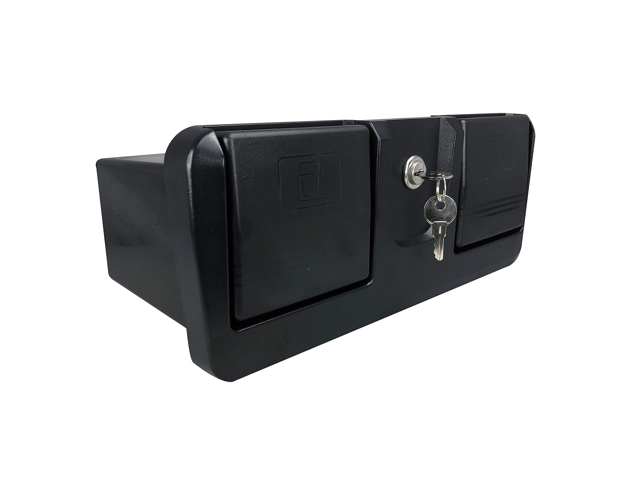 Pactrade Marine Boat Pontoon Yacht Storage Compartment Durable Standard Lightweight Lockable Abs Locking Plastic Glove Box Black