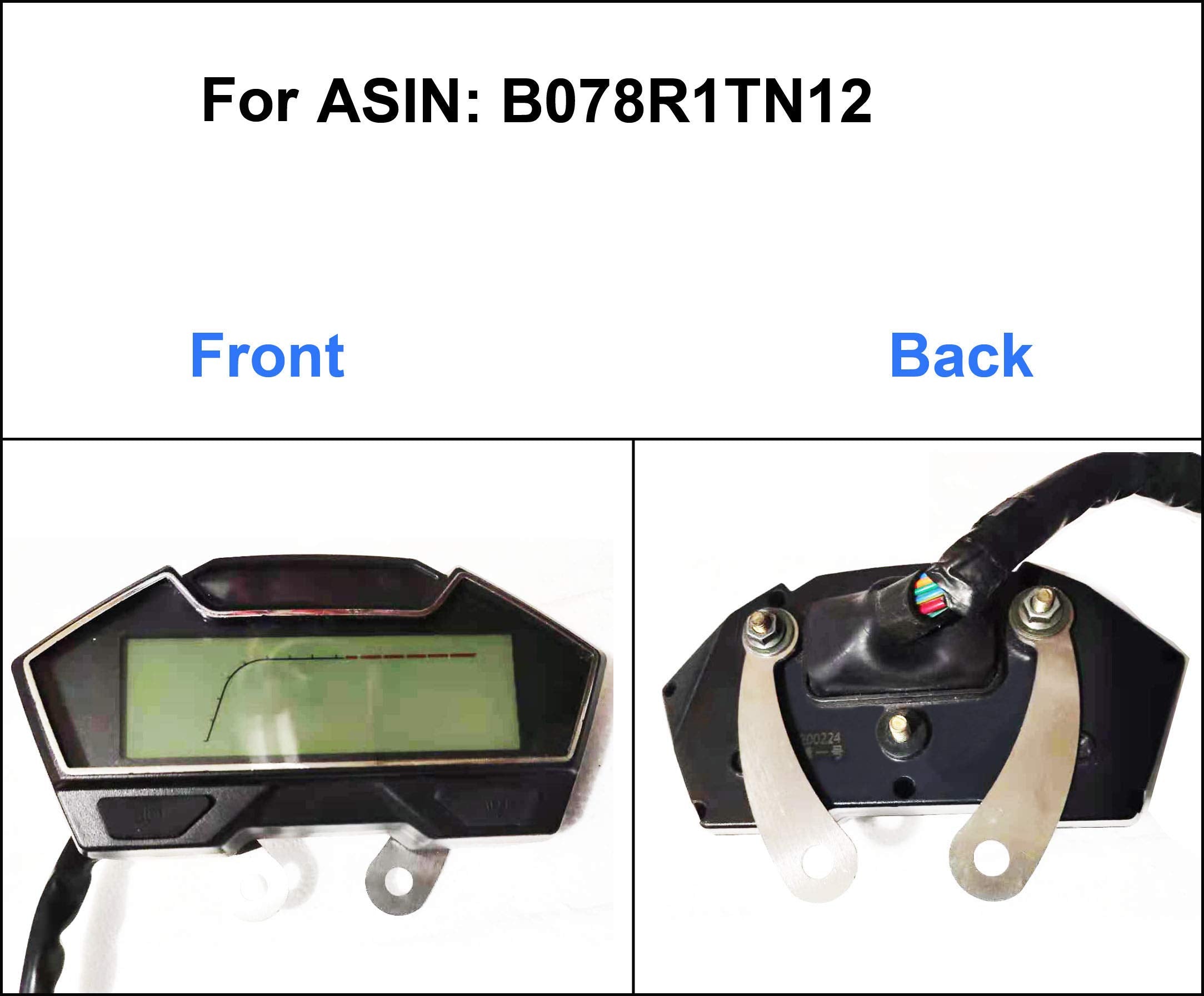 Samdo Universal Motorcycle Speedometer Bracket Stainless Steel 304 Speedometer Mount (2Pcs) With Screw Nuts (1 Pair)