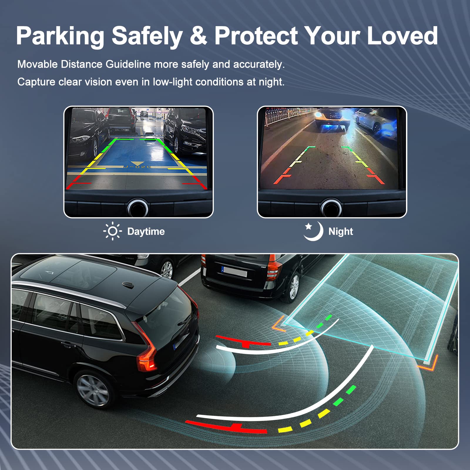 Aishan Rear View Backup Camera Parking Assist Camera Compatible With 2014-2017 Honda Accord Sedan 2.4L 3.5L Replace# 39530-T2A-A