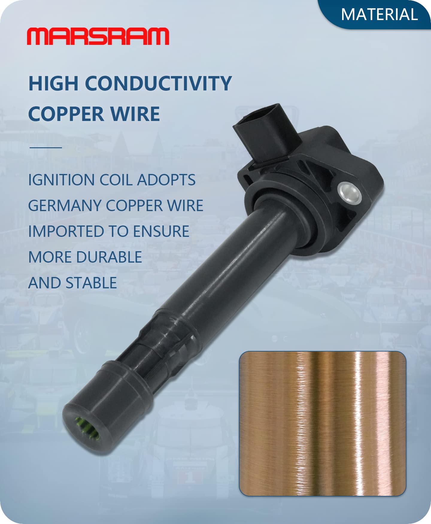 Marsram Ignition Coil Pack Set Of 6 Compatible With 2005 2006 2007 2008 Acura Cl Rl Tl 2001 2002 2003 Honda Accord Odyssey Pilot