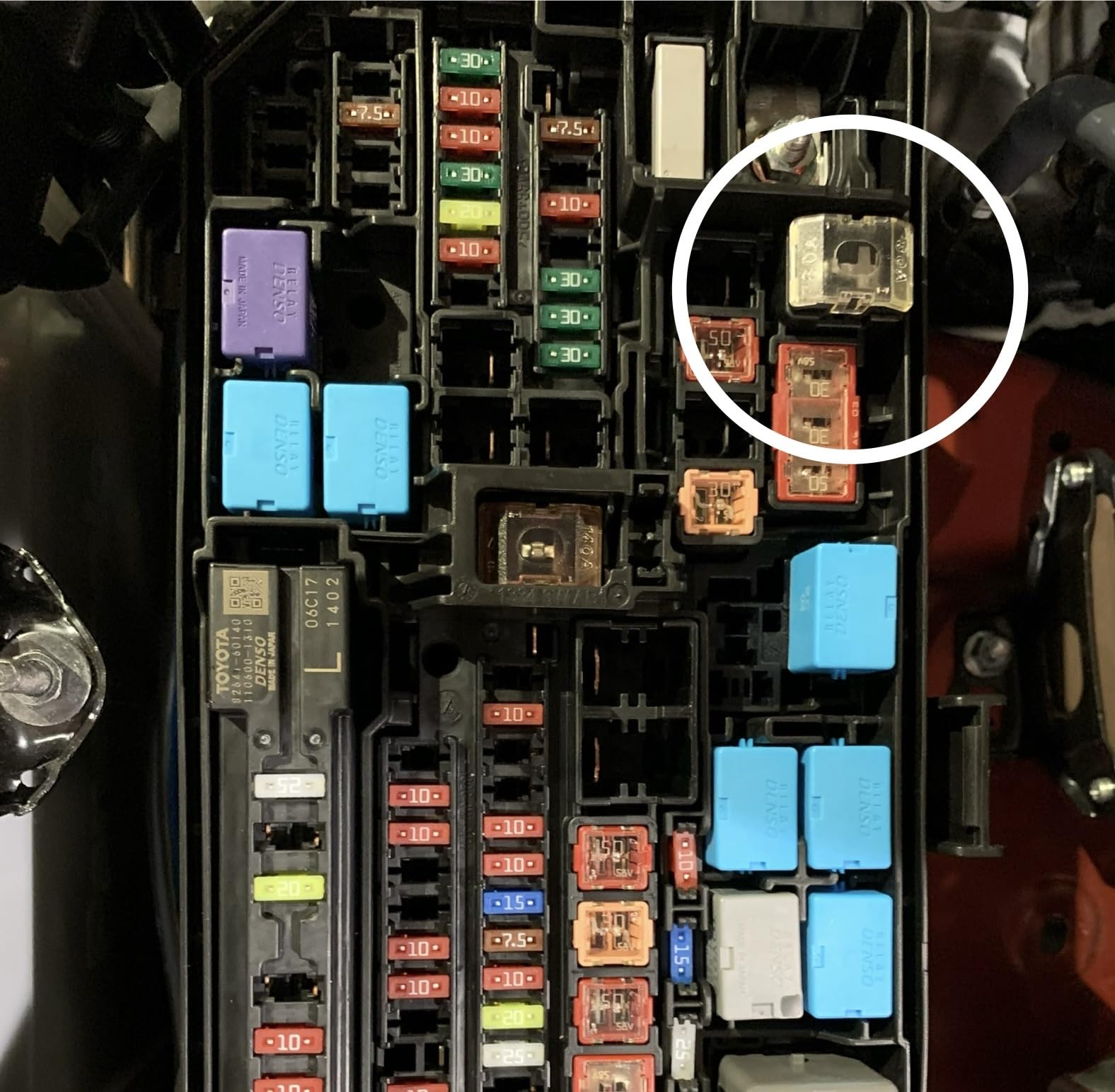 EDS 927-1080 80 Amp Cartridge Fuse Compatible Replacement for Ford XR8T-14A094-BA 68021185AA 82211AJ81A 90982-08305 XR8T-14A094-