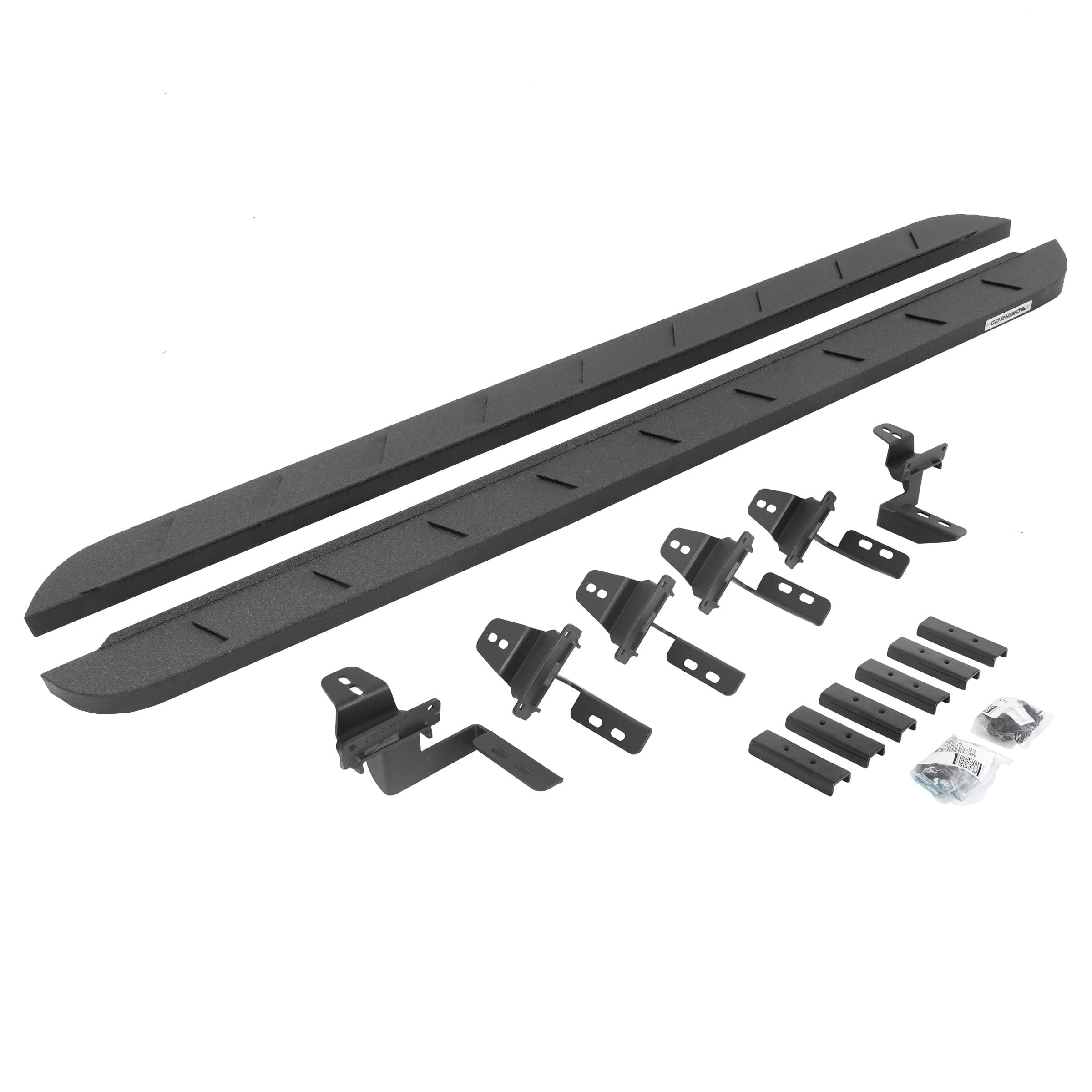 Go Rhino 63450568St Rb10 Slim Line Running Boards With Mounting Brackets Kit For Jeep 18 Wrangler Jk (Sport Utility)