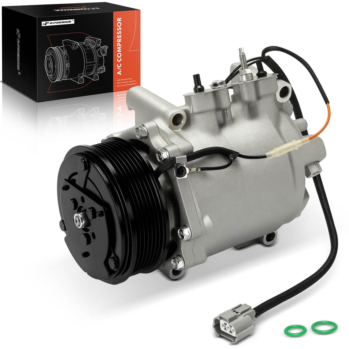 A-Premium A/C Compressor with Clutch Compatible with Acura TSX 2.4L 2004-2008