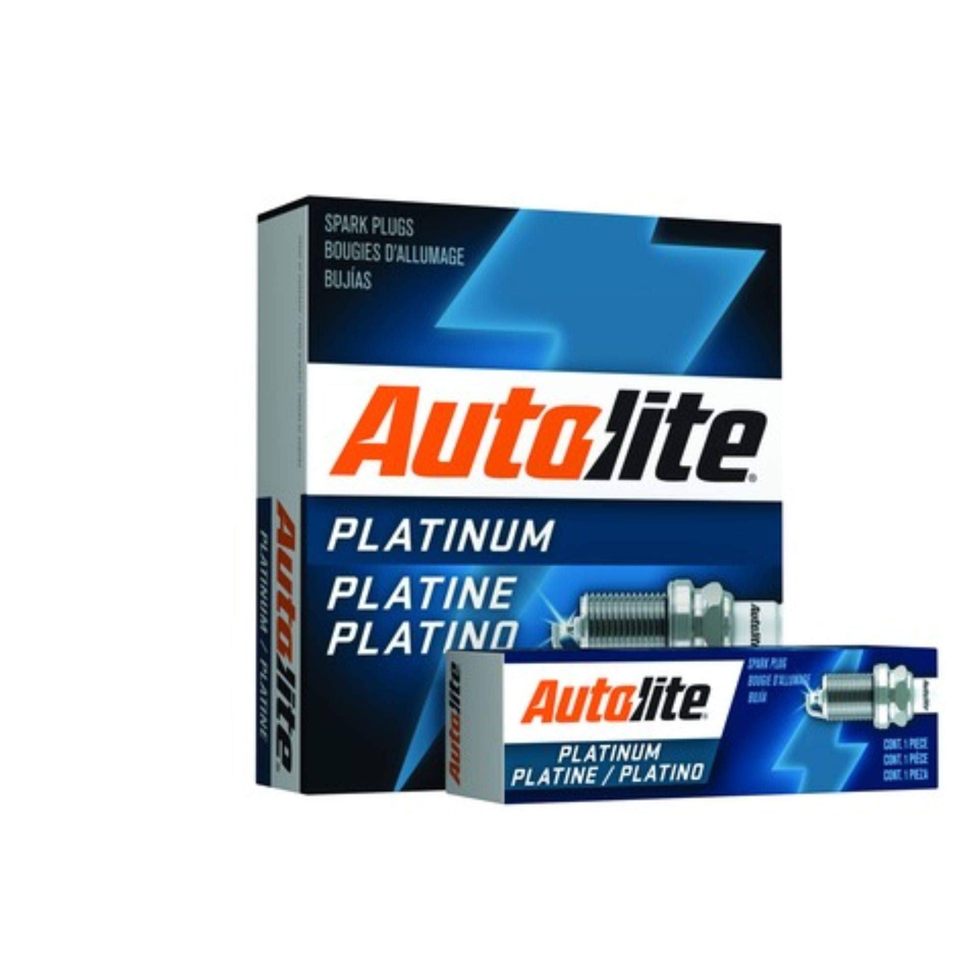 Set (8Pcs) Autolite Platinum Core Spark Plugs Resistor Tapered Seat 14Mm X 1.25 Thread Ap26