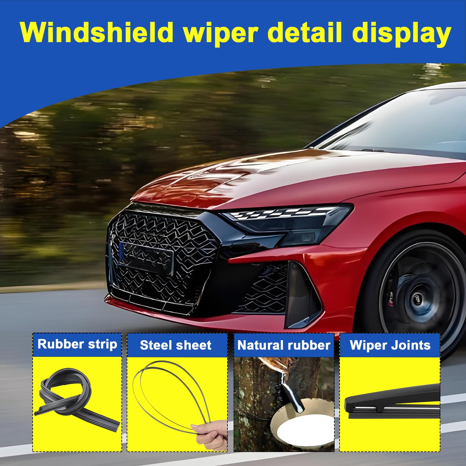 SIMPWIBLD Wiper Blade Replacement for 2016-2020 Honda HR-V/2011-2013 Infiniti QX56 Rear Windshield Wiper Blades Original Equipme