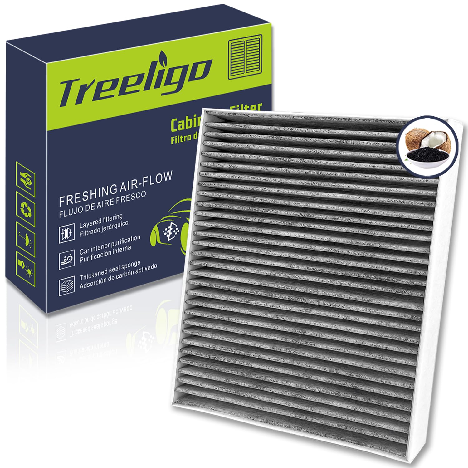 Treeligo Cf10775 Cabin Air Filter, Replacement For Cruze 2011-2015 Trax 2013-2022 Encore 2013-2022 Sonic 2012-2020 Srx 2010-2016