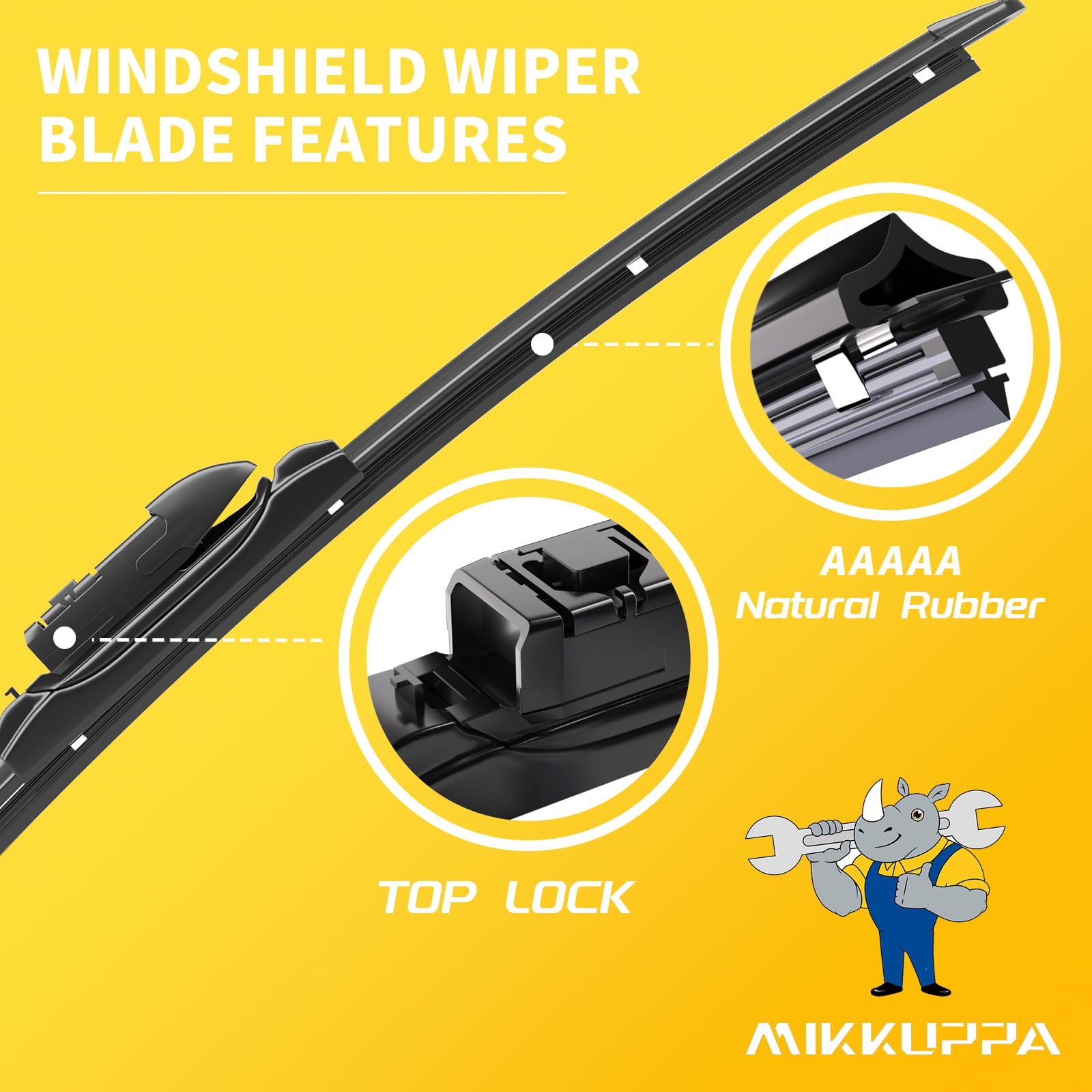 Windshield Wiper Blades, 26' + 16' Replacement For 2017-2021 Subaru Impreza Crosstrek - Mikkuppa Front Wiper Replacement (Pack Of 2)