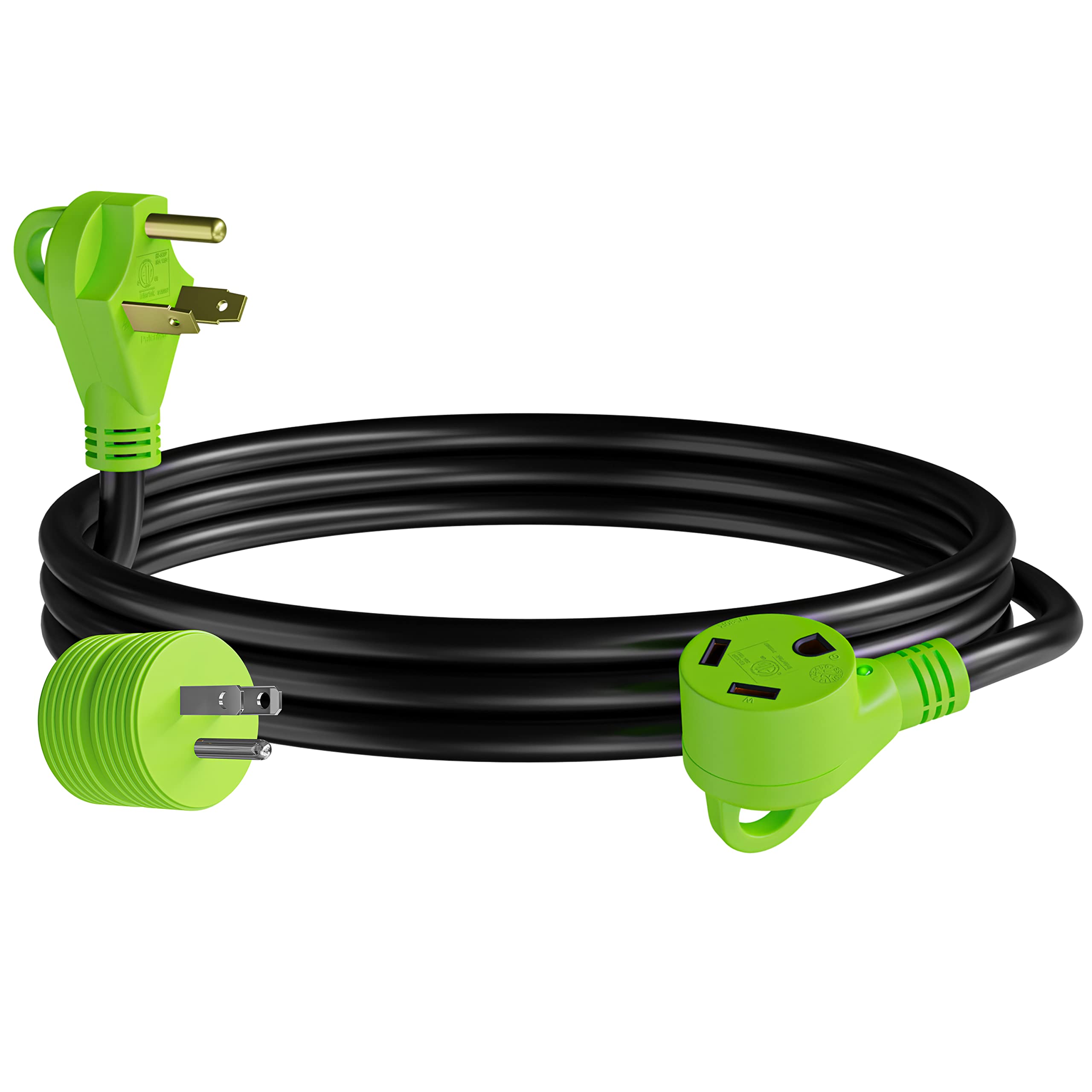 Leisure Cords 10 Ft 30 Amp Rv Power Extension Cord With Led Power Indictor - 30 Amp Male To 30 Amp Female Standard Plug (30 Amp 