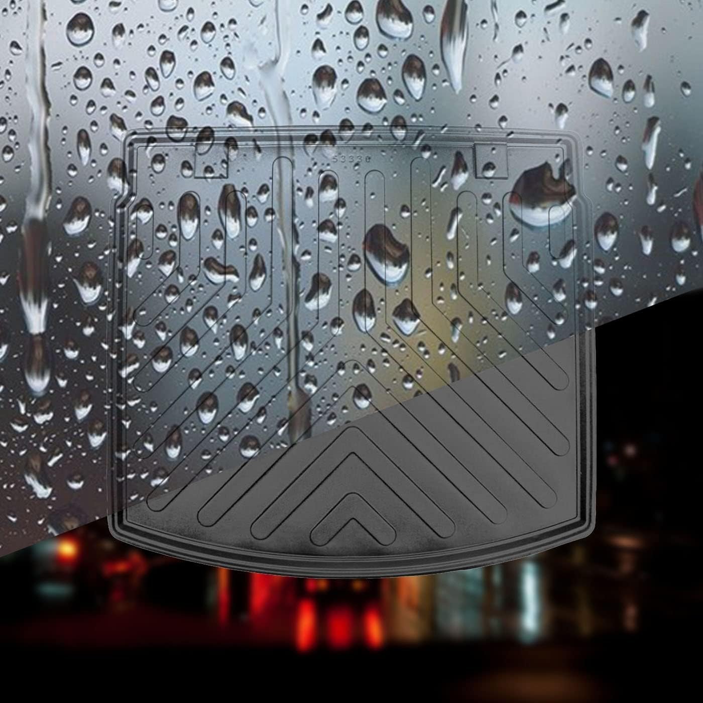 Hyundai Kona 2018-2023 Cargo Liner 3D Custom Fit Heavy Duty All Weather Rubber Car Trunk Liners Waterproof Odorless Non-Slip Sof