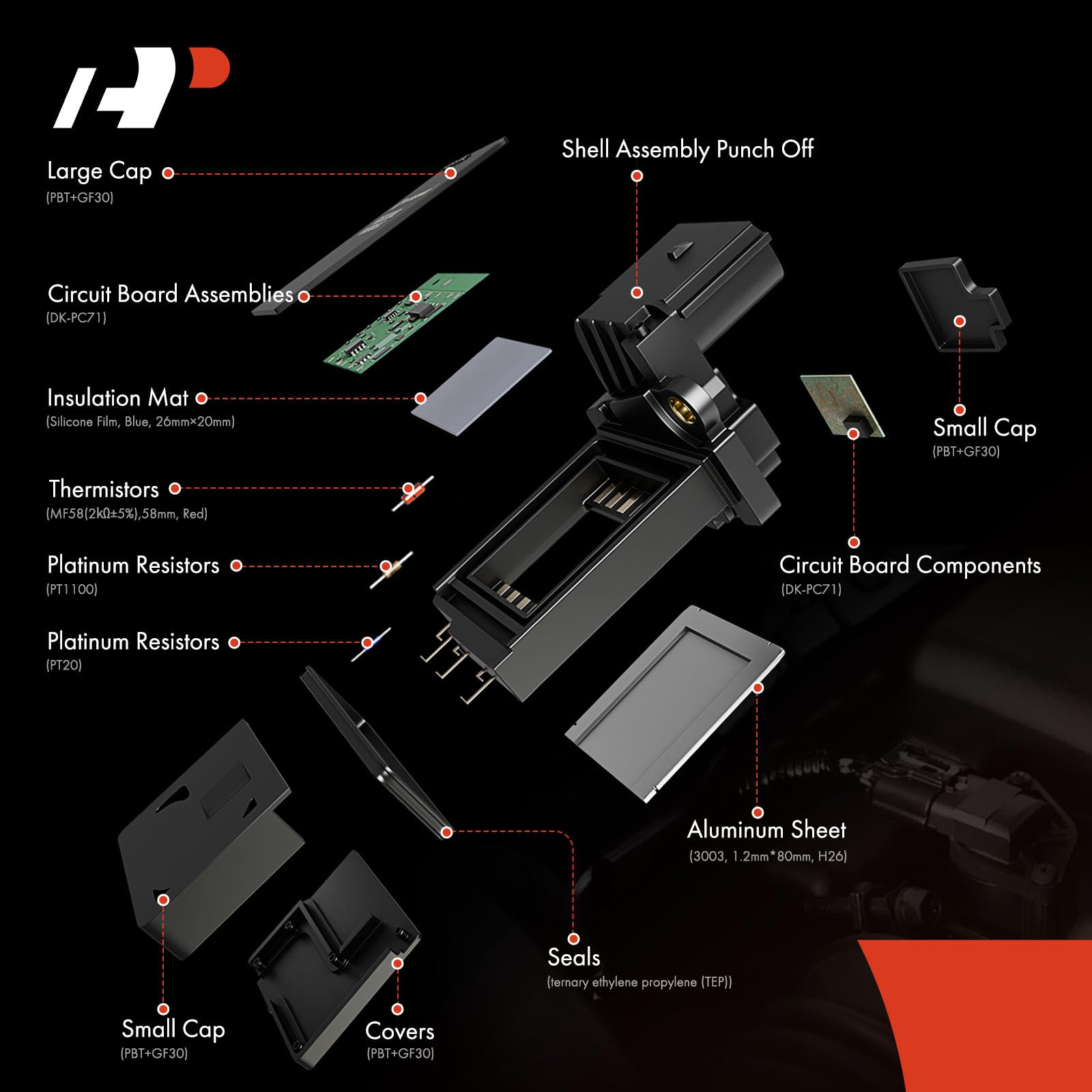 A-Premium Mass Air Flow Sensor Compatible With Buick, Cadillac, Chevy & Gmc Vehicles - 2012-2022 - Enclave, Escalade, Impala, Si