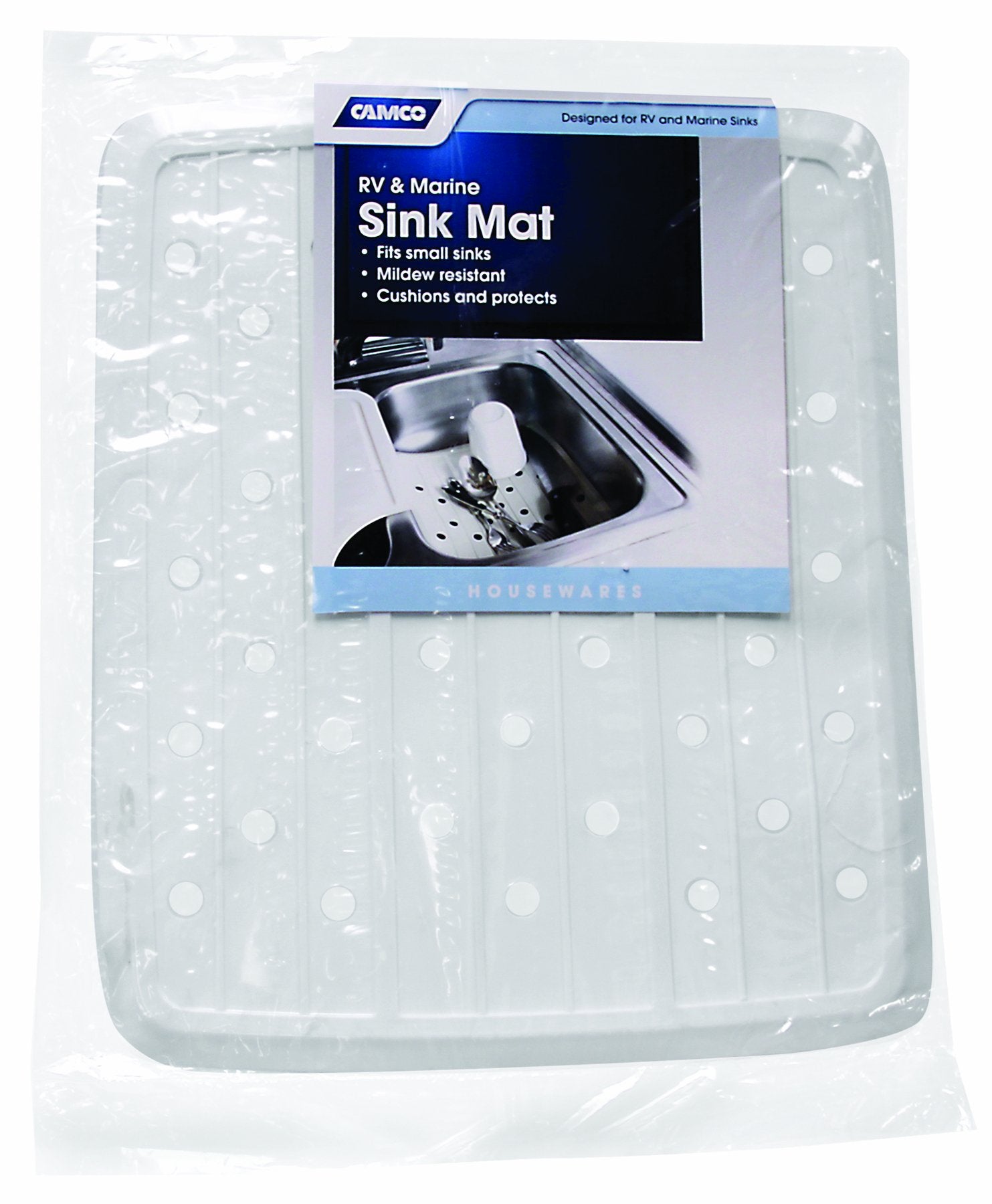 Camco 43720 Rv & Marine Sink Mat, White