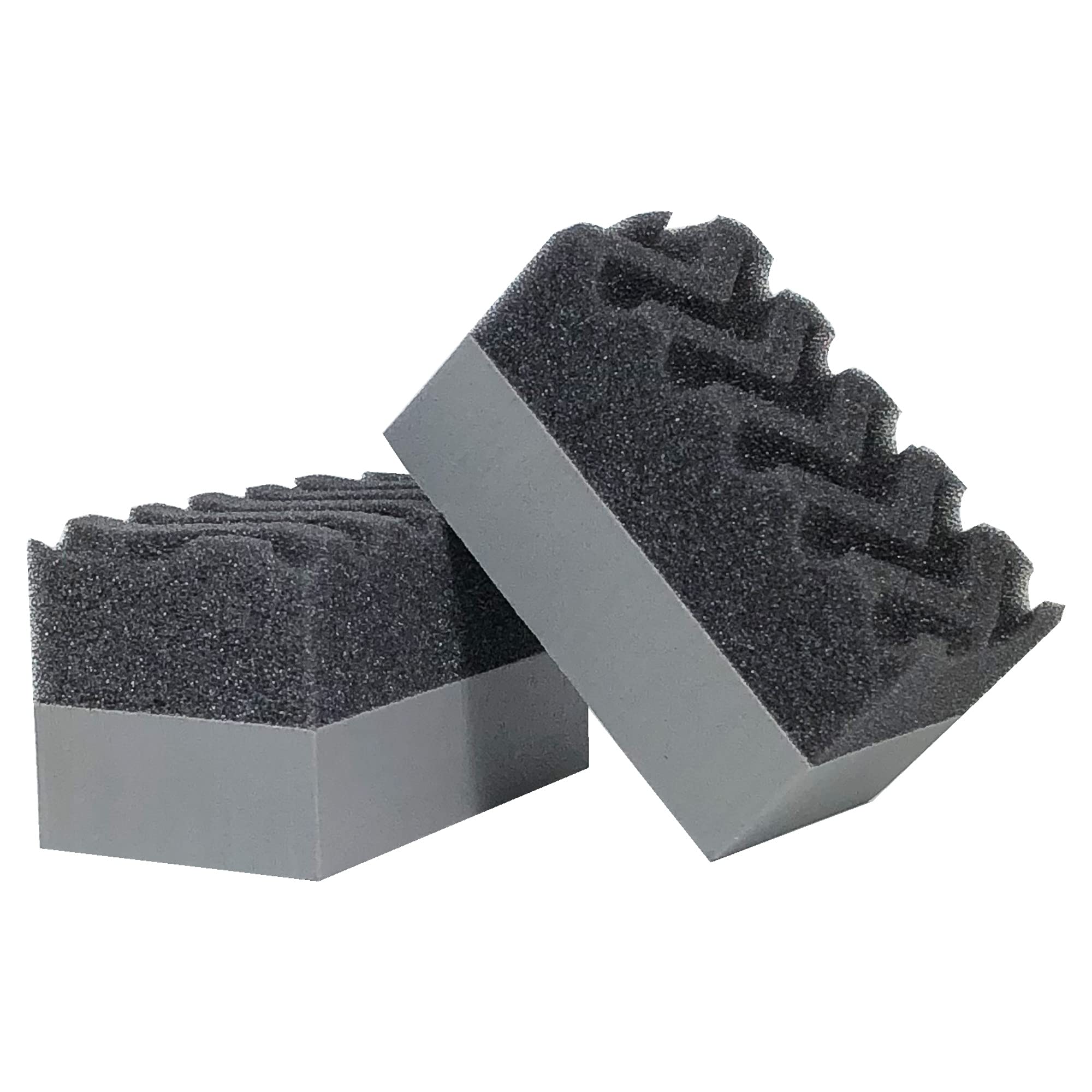 303 Products Tire Shine/Tire Dressing Applicator Pads - Perfect For Using To Apply Tire Shine, Tire Wet, Tire Gel, Or Tire Balm - Superior Product Application - Reduce Mess, 2 Pack (39025), Gray