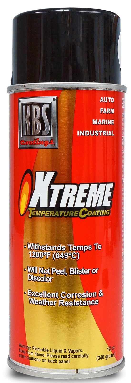 KBS Coatings 65123 Stainless Steel Xtreme Temperature Coating - 12 fl. oz.