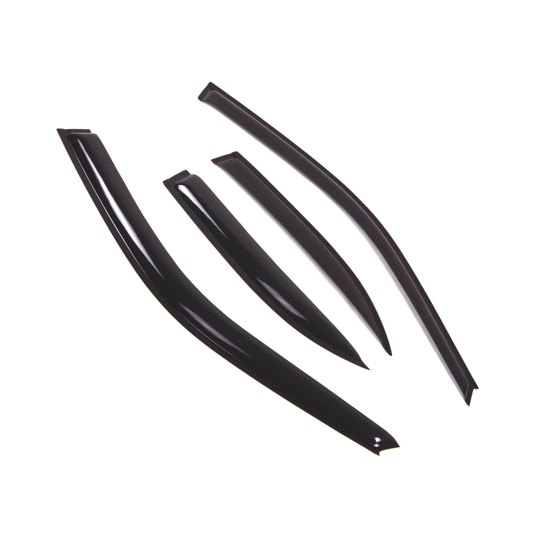 Tuningpros WD2-484 Dark Smoke 4 Pcs Set Window Visor (Outside Mount) Deflector Rain Guard Compatible with 1995-1999 Nissan Sentr