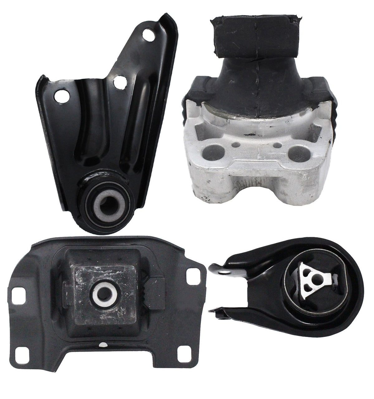 ENA Engine and Trans Mount Set of 4 Compatible with Mazda 3 2004 2005 2006 2007 2008 2009 2010 3 2.0L 2.3L (No Turbo) Automatic 