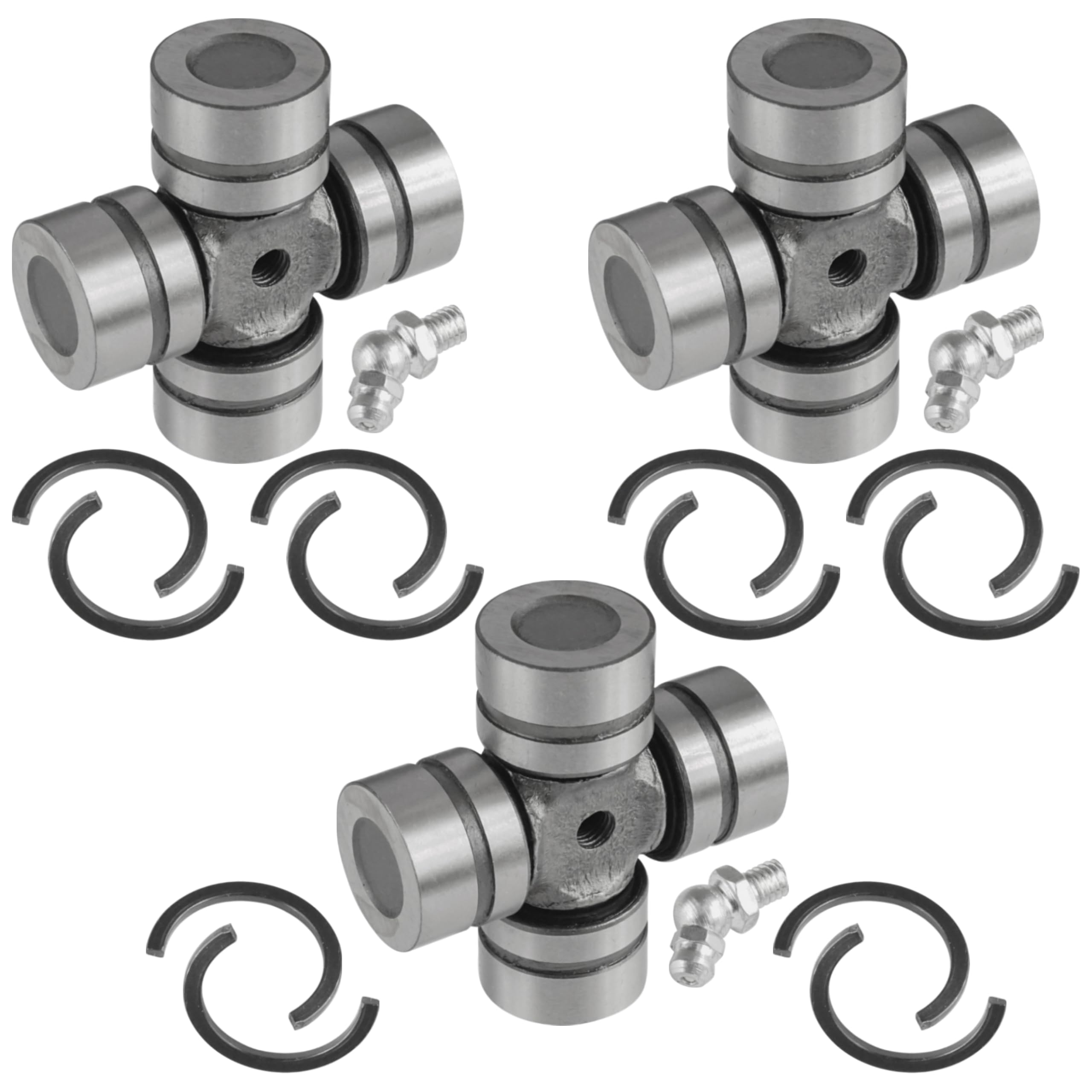 Caltric 3 Front Rear Prop Shaft U-Joint Compatible with Polaris Rzr 4 900 2015-2018/Rzr 900 2015-2018