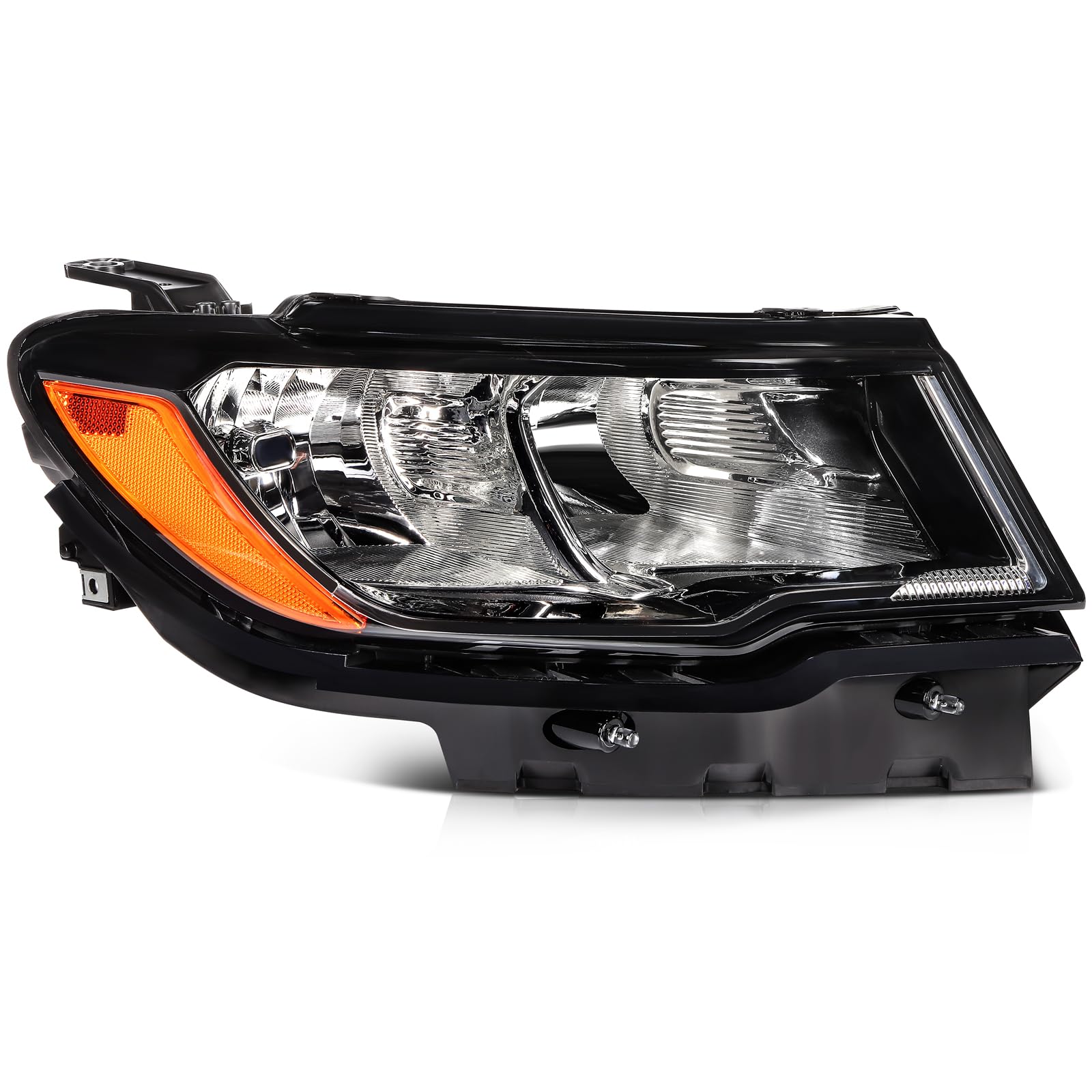 OCPTY Headlight assembly Left Side Replacement for 2016-2018 for Hyundai Tucson Black Housing Clear Lens Bulbs Not Included 9210