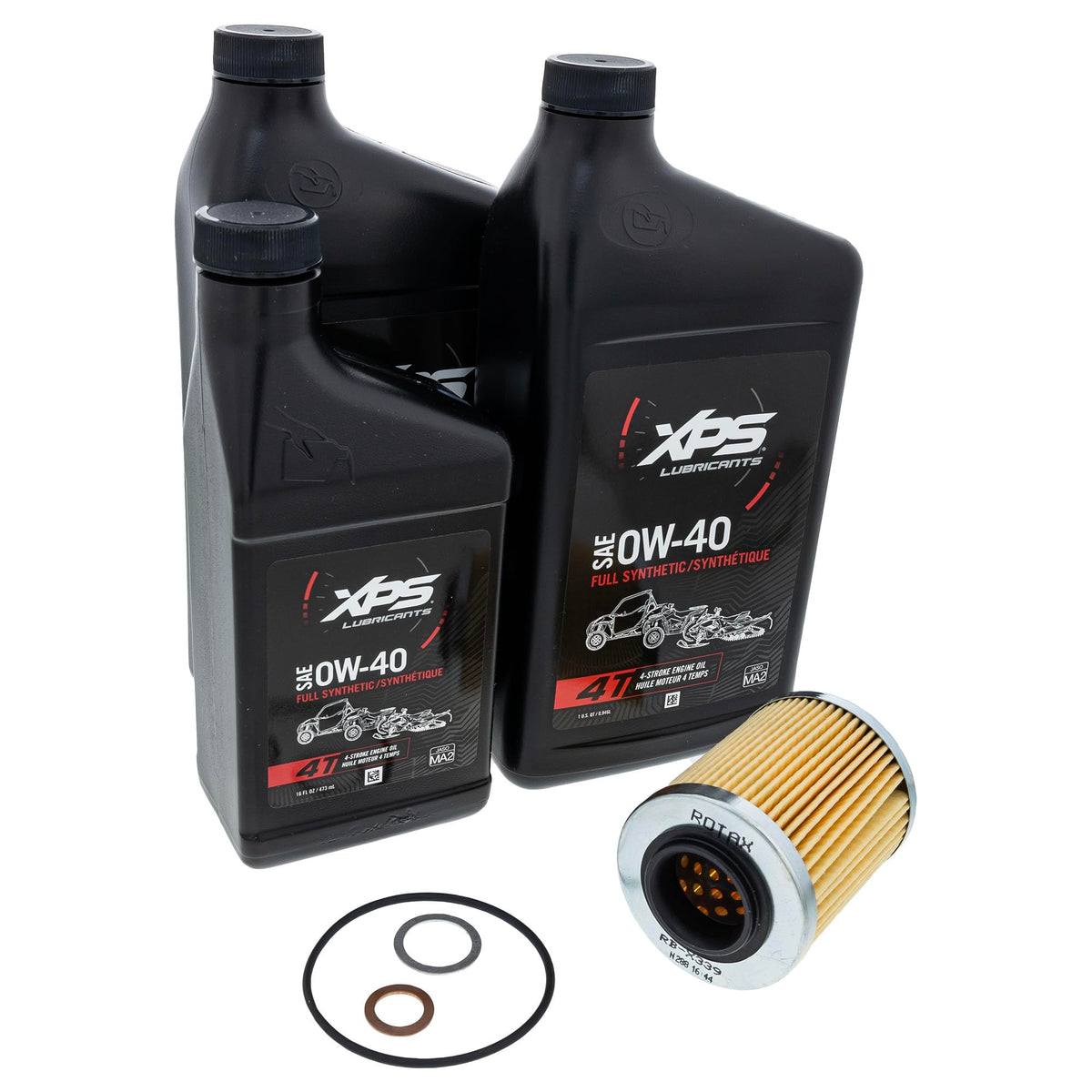 Can-Am New Oem 4T 0W-40 Synthetic Blend Oil Change Kit Rotax 500 V-Twin, 9779259