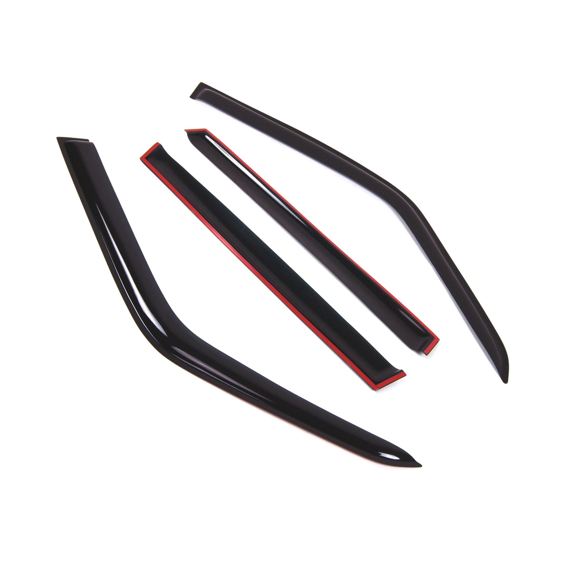 Tuningpros Wd2-821 Dark Smoke 4 Pcs Set Window Visor (Outside Mount) Deflector Rain Guard Compatible With 1995-2002 Land Range R