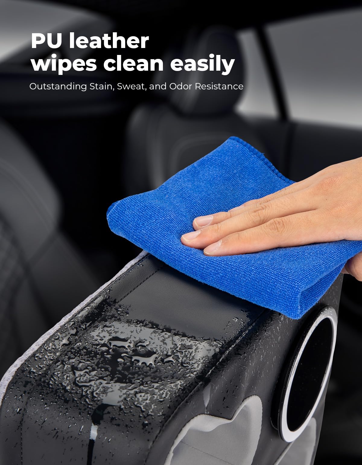 Kemimoto Back Seat Cup Holder For Car, Couch Cup Holder, Car Truck Boat Organizer, Couch Sofa Bed Expander Tray Holds Drinks, Sn