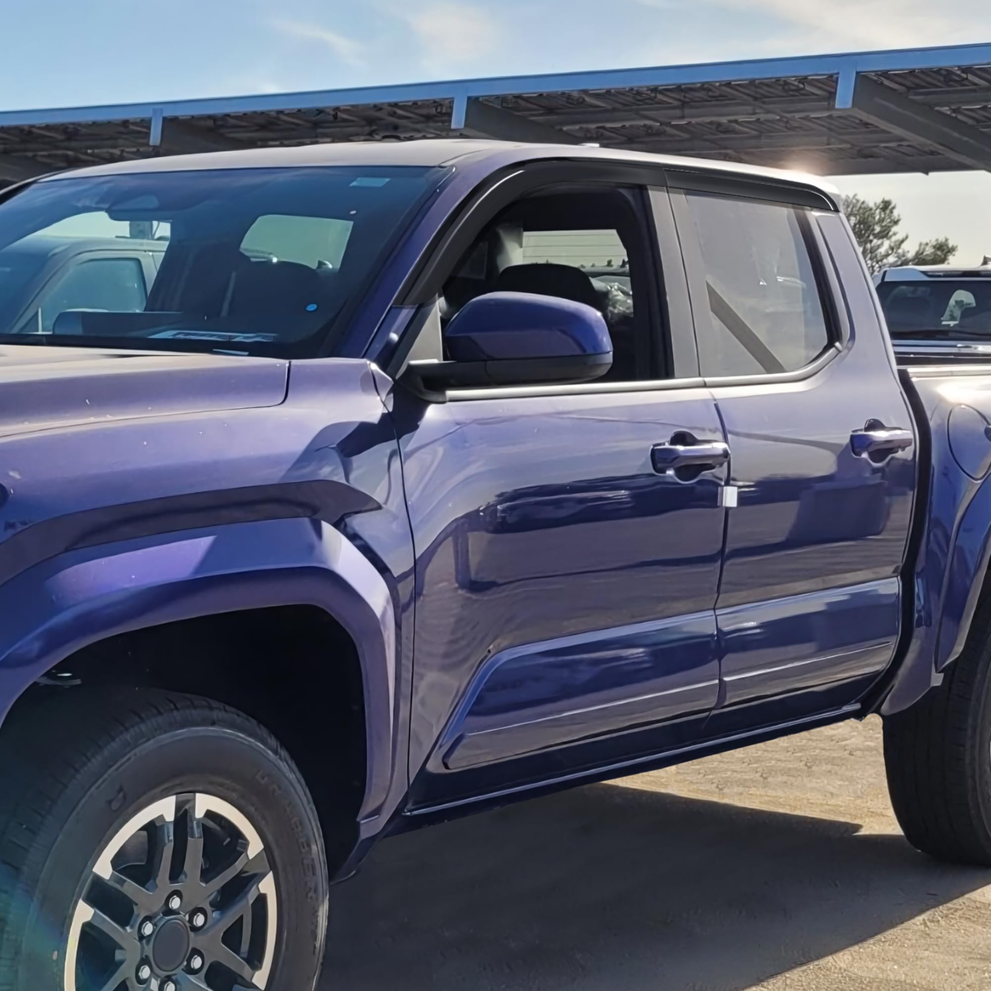 Visors Rain Guards Window Wind Deflector Fit for Toyota Tacoma 2024 2025 SR SR5 TRD Sport Off-Road Limited Trailhunter Double Ca