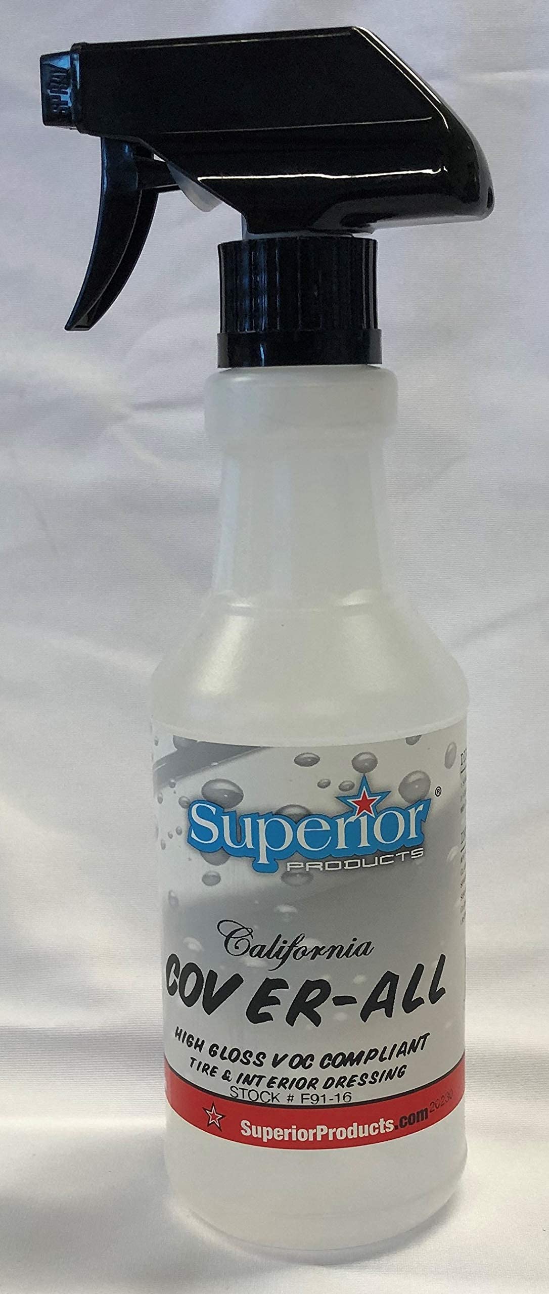 California Cover All by Superior Products- Automotive Tire Shine Spray & Professional Grade -Tire Dressing - High Gloss - Water