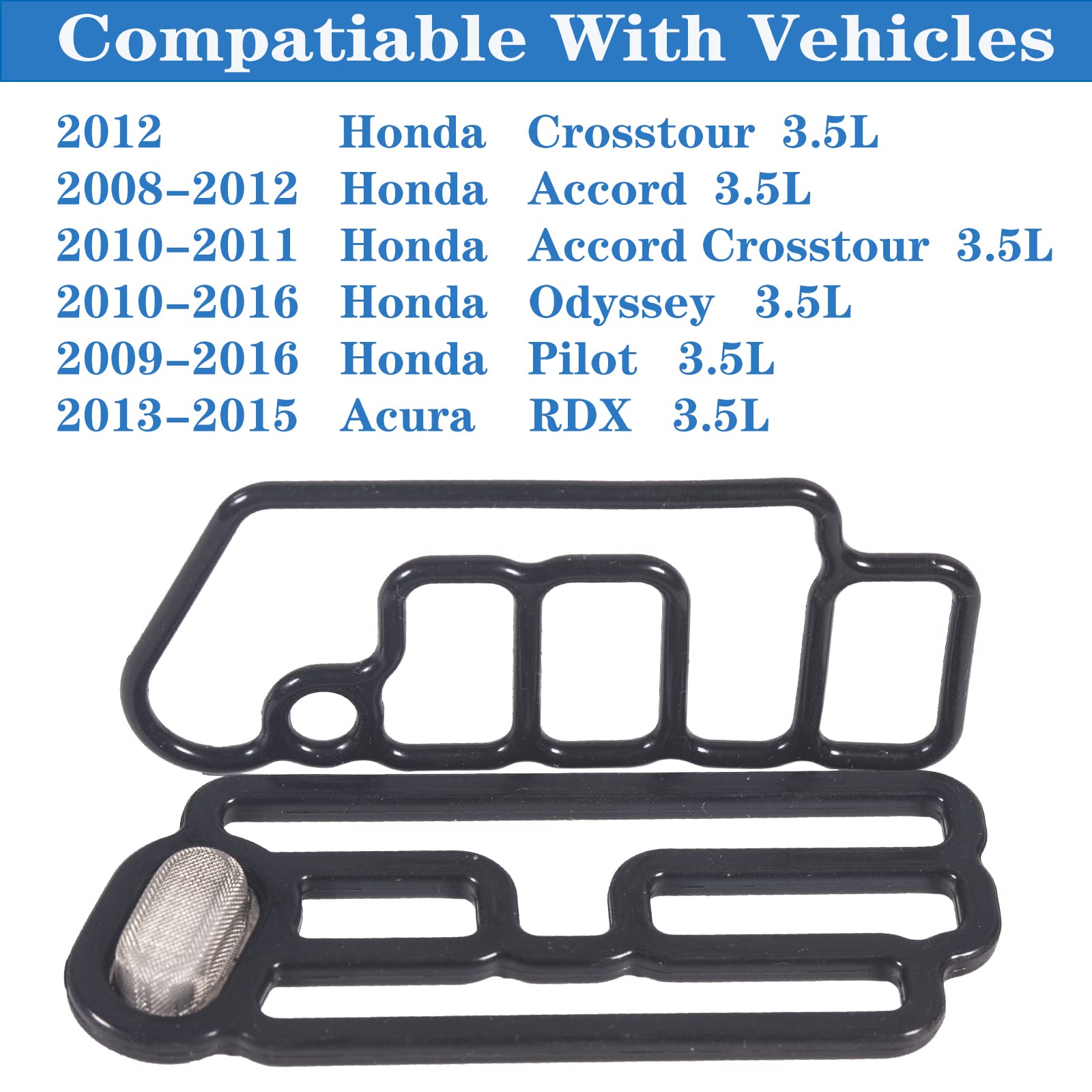 Hihiav 15815-R70-A01 15845-R70-A01 918-056 Cylinder Head Vvt Vtec Solenoid Spool Valve Gasket For Acura Rdx Honda Accord Crossto