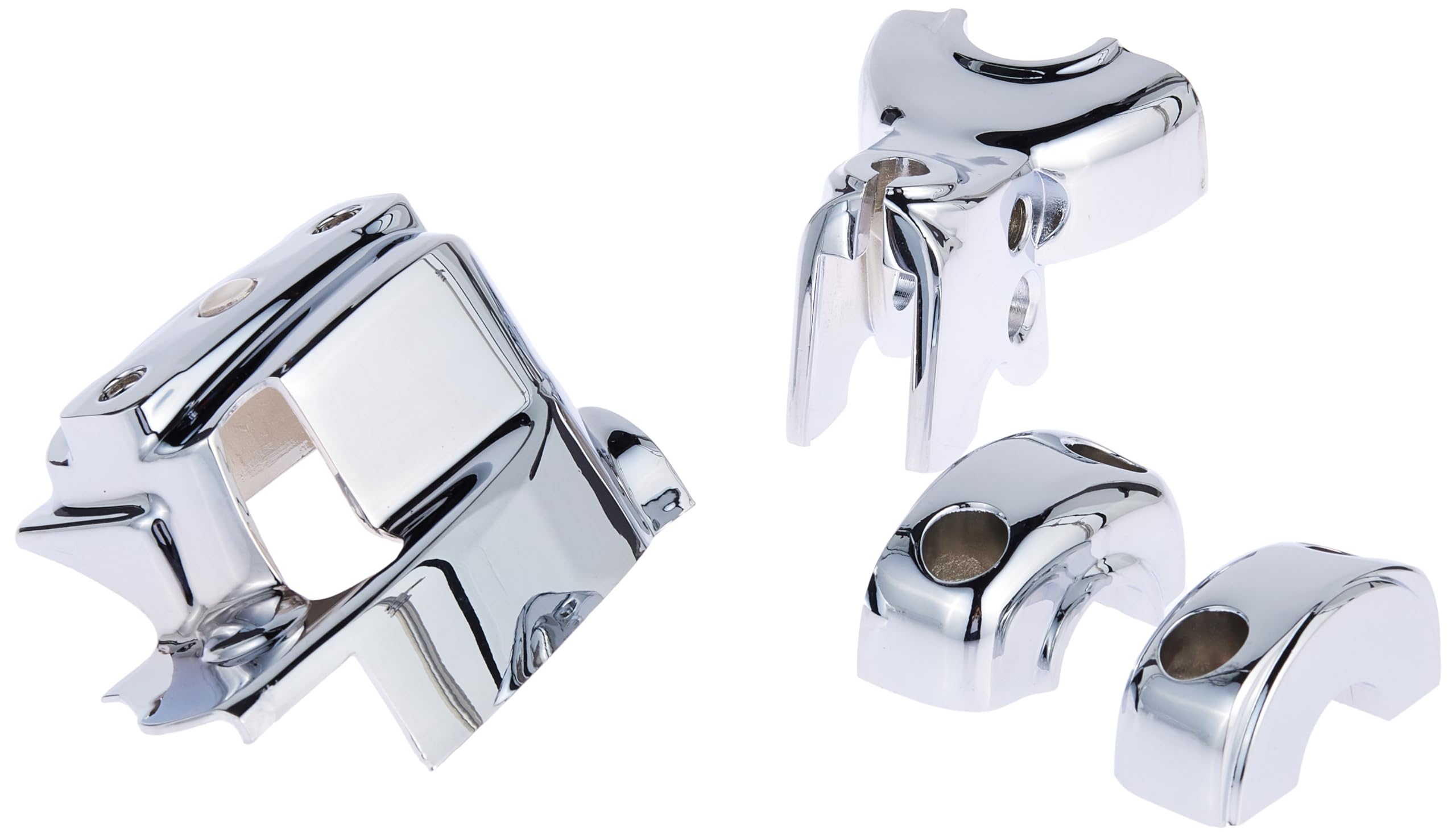 Kuryakyn 9119 Motorcycle Handlebar Accessory: Complete Chrome Replacement Brake And Clutch Control Dress-Up Kit For 1996-2017 Ha