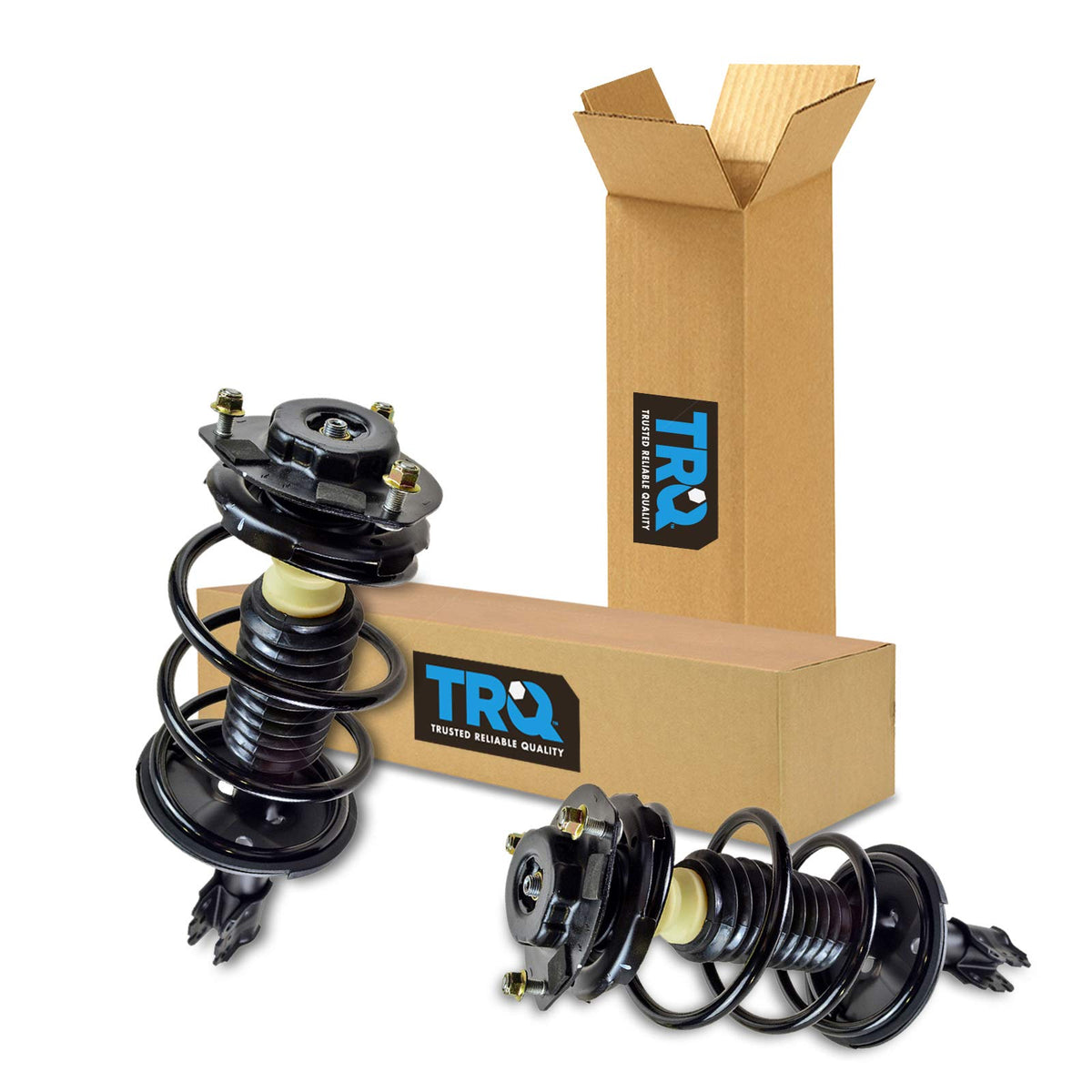 Trq Front Strut & Coil Spring Assembly Set Driver & Passenger Sides Compatible With 02-03 Lexus Es300 Toyota Camry