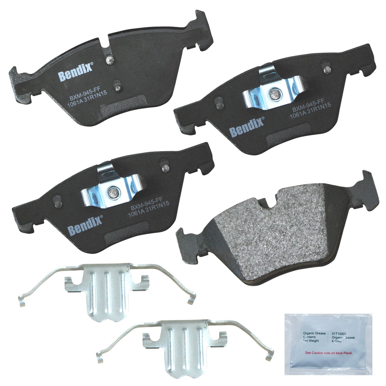 Bendix Priority1 Cfm1061A Semi-Metallic Front Brake Pads For Bmw 128I 2013-2012