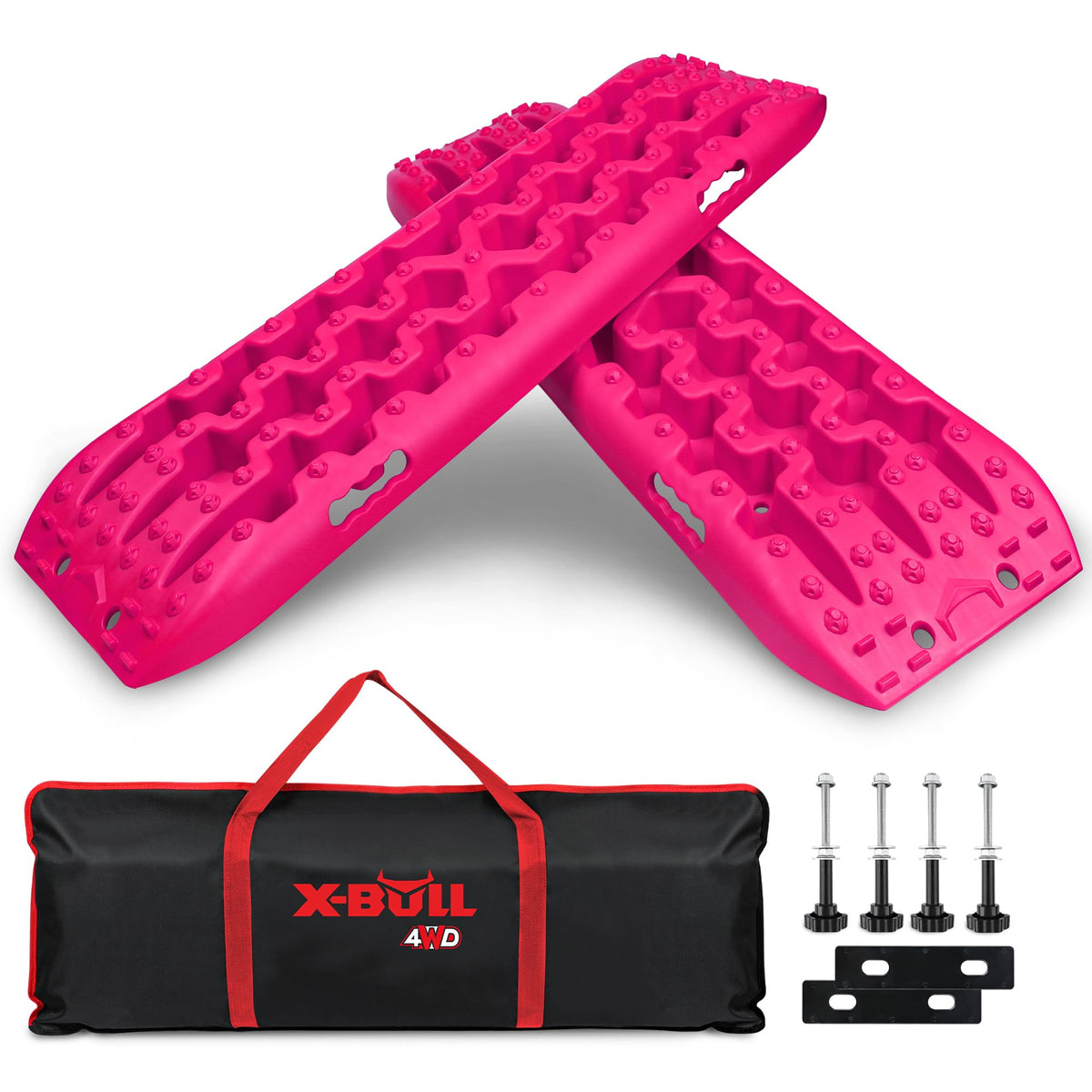 X-BULL New Recovery Traction Tracks Sand Mud Snow Track Tire Ladder 4WD (Barbie Pink, 3gen)