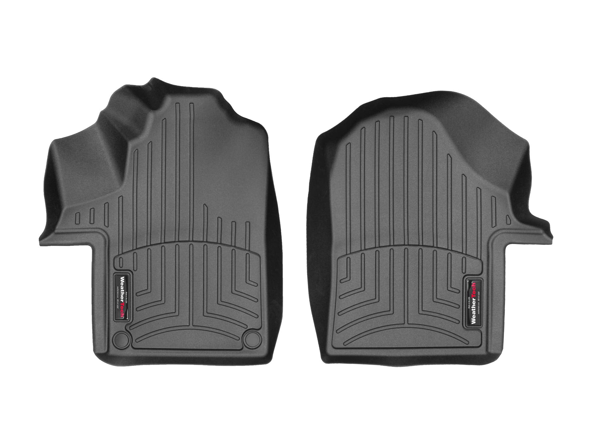Weathertech Custom Fit Floorliners For Mercedes Metris - 1St Row (448731), Black