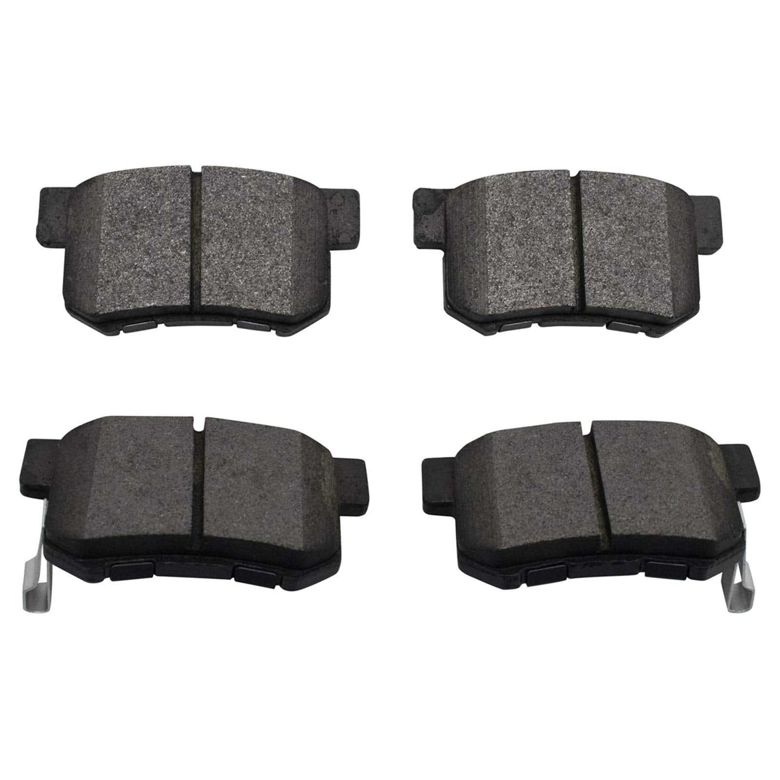 Trq Rear Brake Pad & Rotor Kit Brake Pads Brake Rotor Semi-Metallic Compatible With 2013-2015 Acura Ilx 2006-2015 Honda Civic