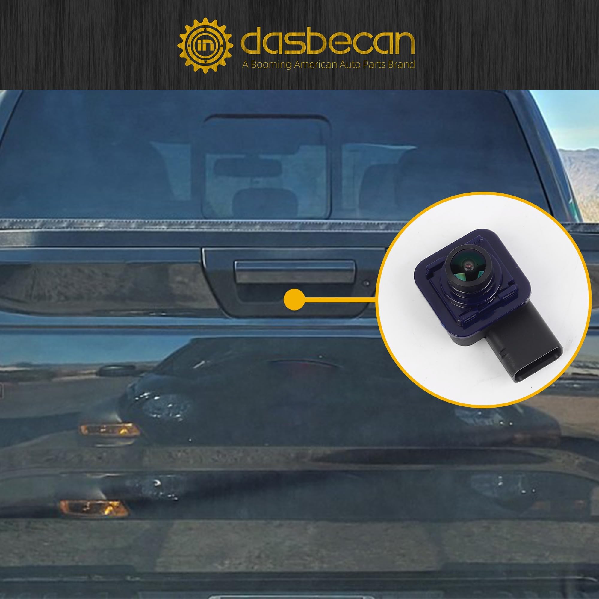 Dasbecan Rear View Backup Camera Compatible With Ford F150 2015 2016 2017 Replaces Fl3Z-19G490-D Fl3Z-19G490-B Parking Assist Ca
