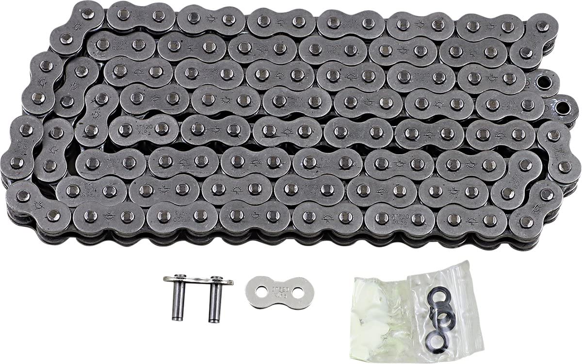 JT Chain JTC525X1R3112RL (525 Series) Black Steel 112 Link Heavy Duty X-Ring Chain with Connecting Link