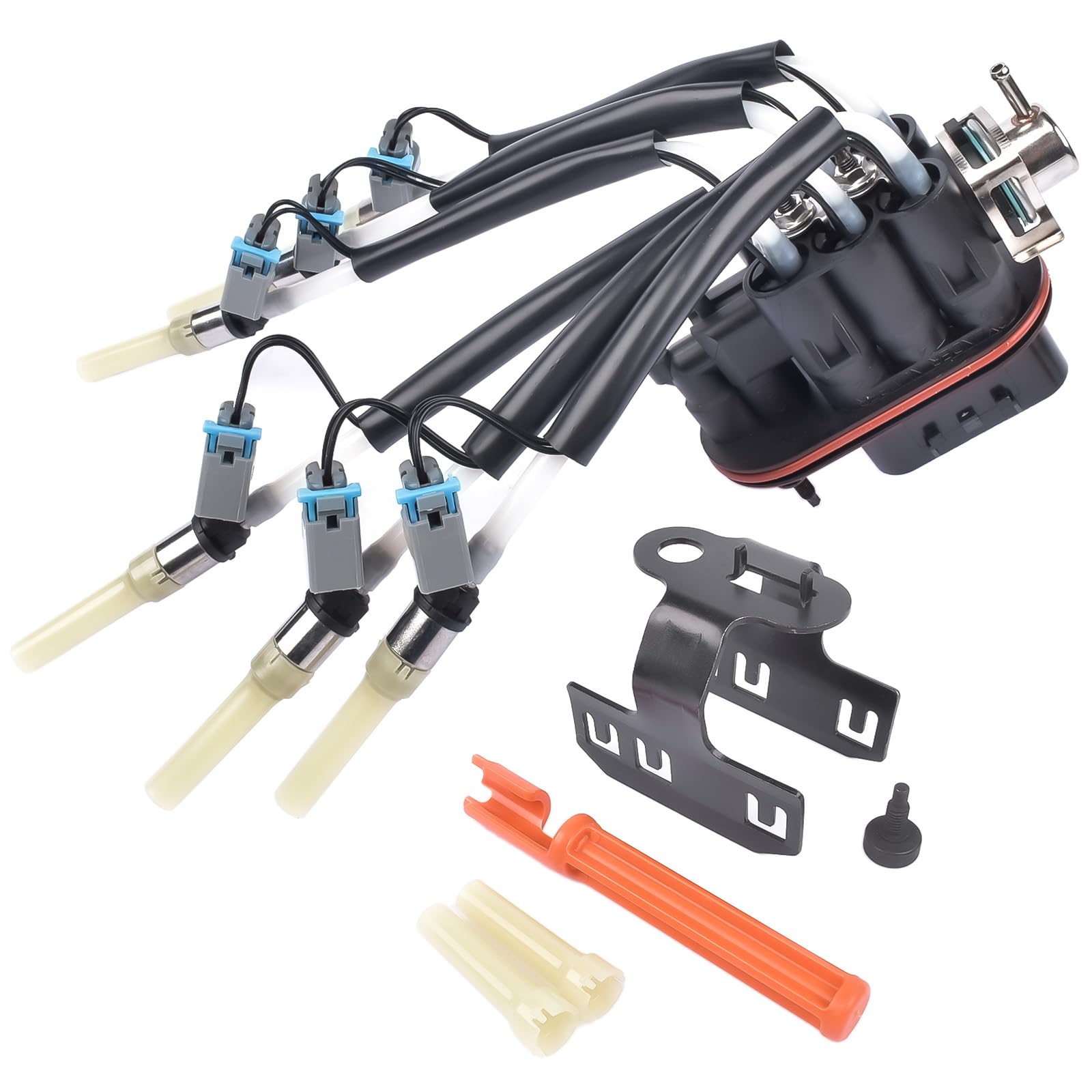 TEKKOAUTO FJ503 4.3L V6 Spider Fuel Injector Kit Replacement for GMC Chevy Pickup Isuzu FJ10565 12568332 19210688 4G1887